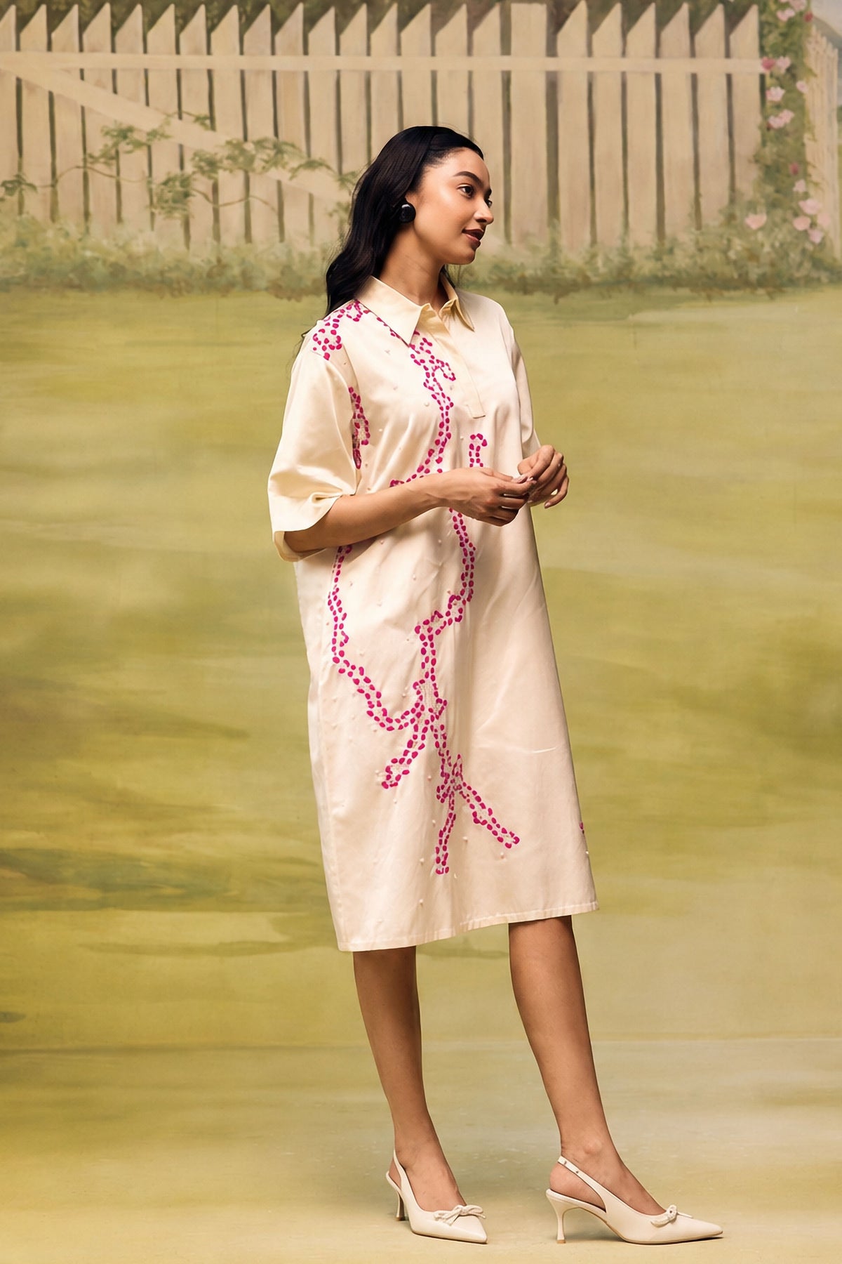 Porcelain Relaxed Short Dress