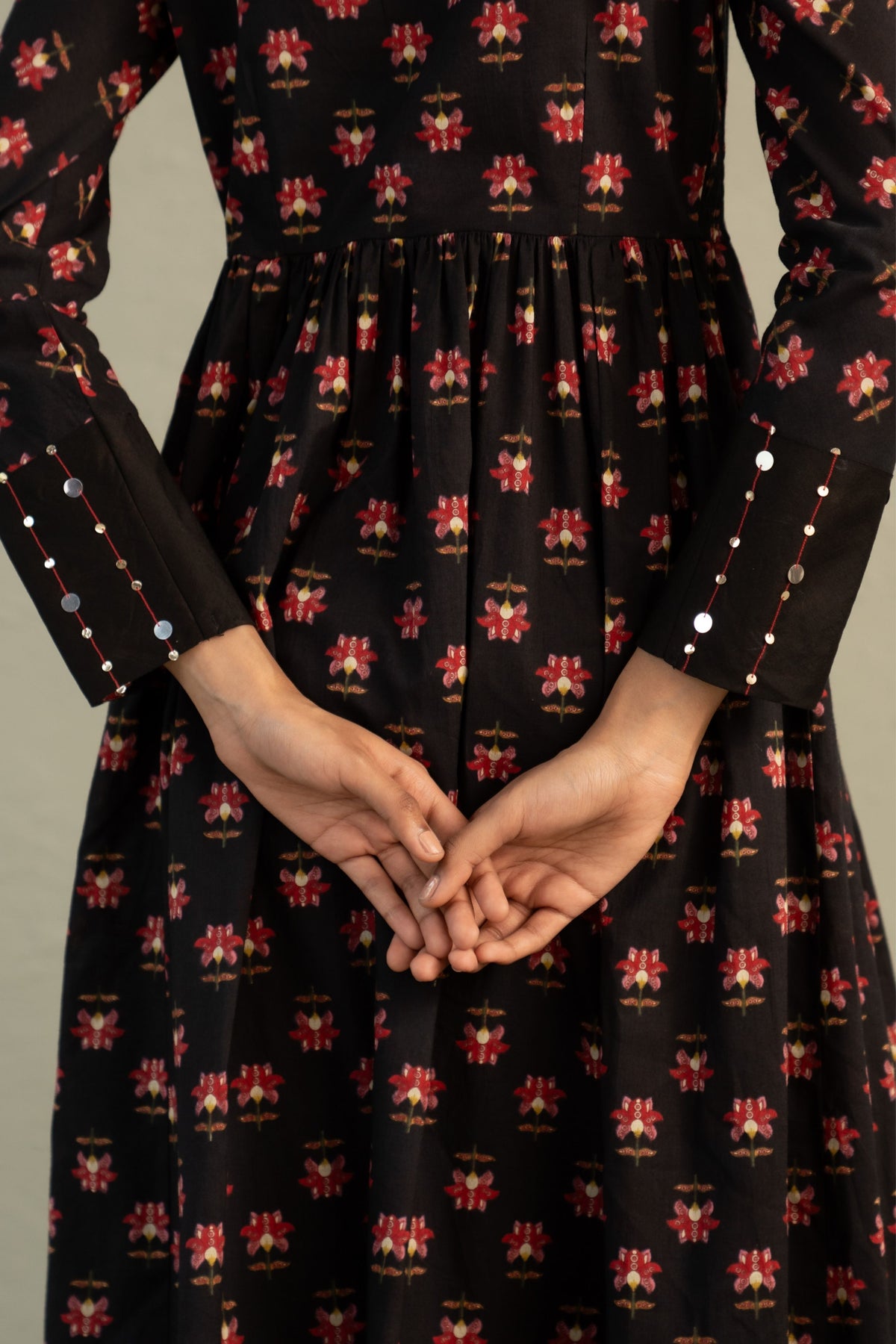 Black Anarkali Set