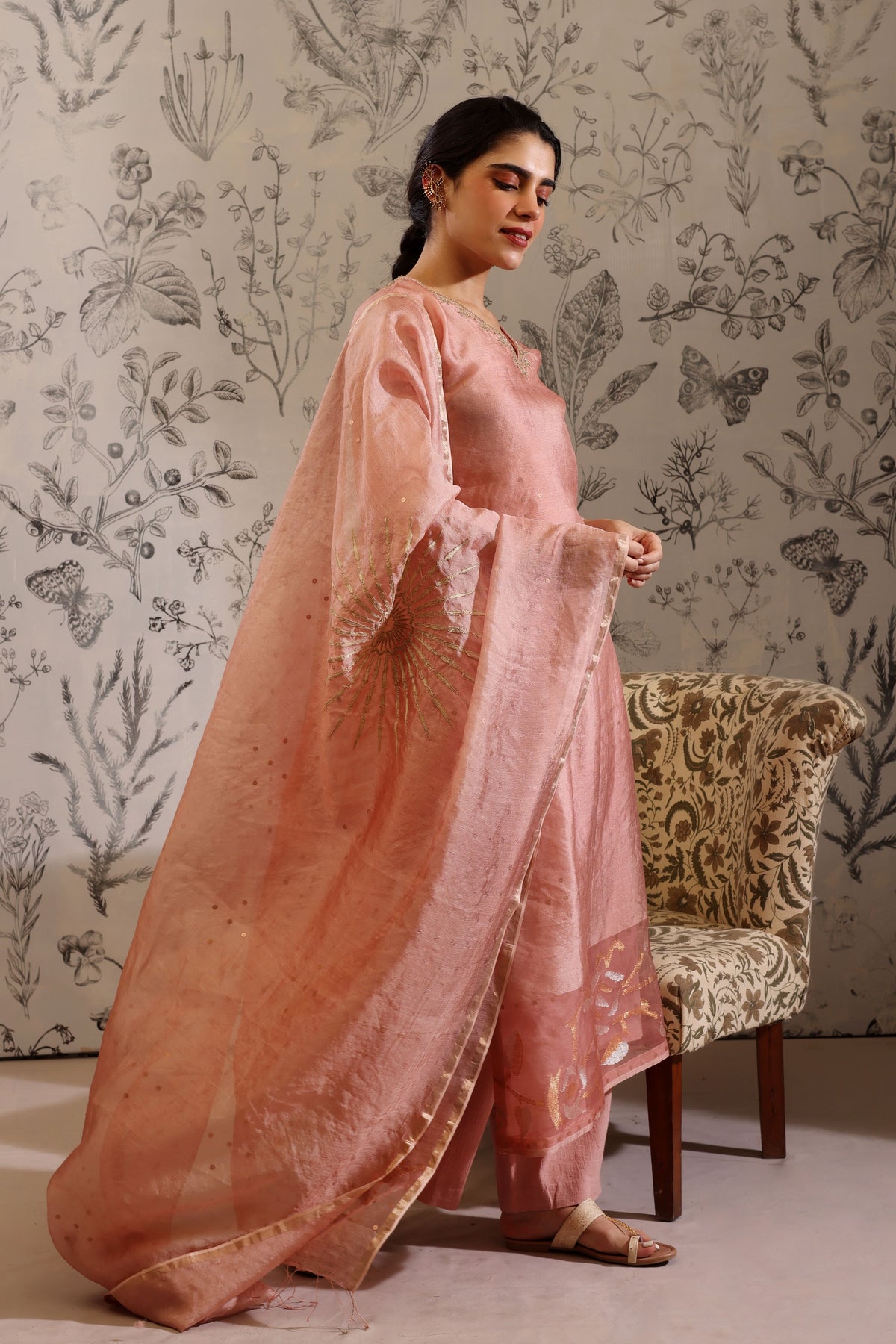 Udaya Old Rose Kurta Set