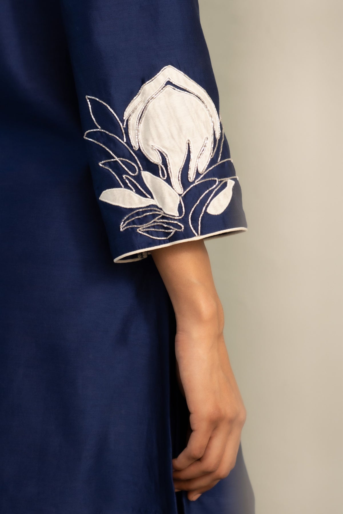 Blue Edit Tara Set With Dupatta