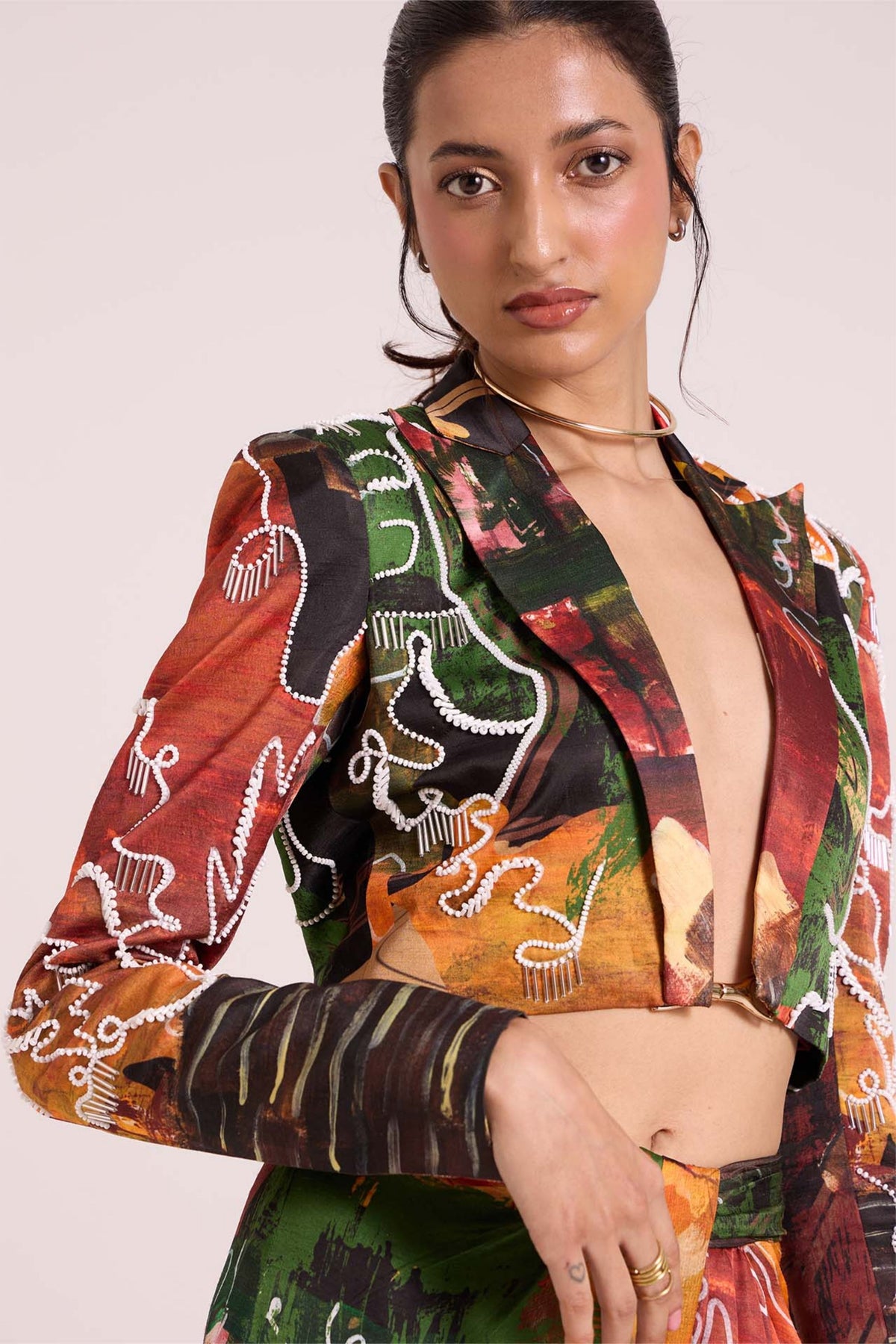 Demeter Cropped Jacket Set