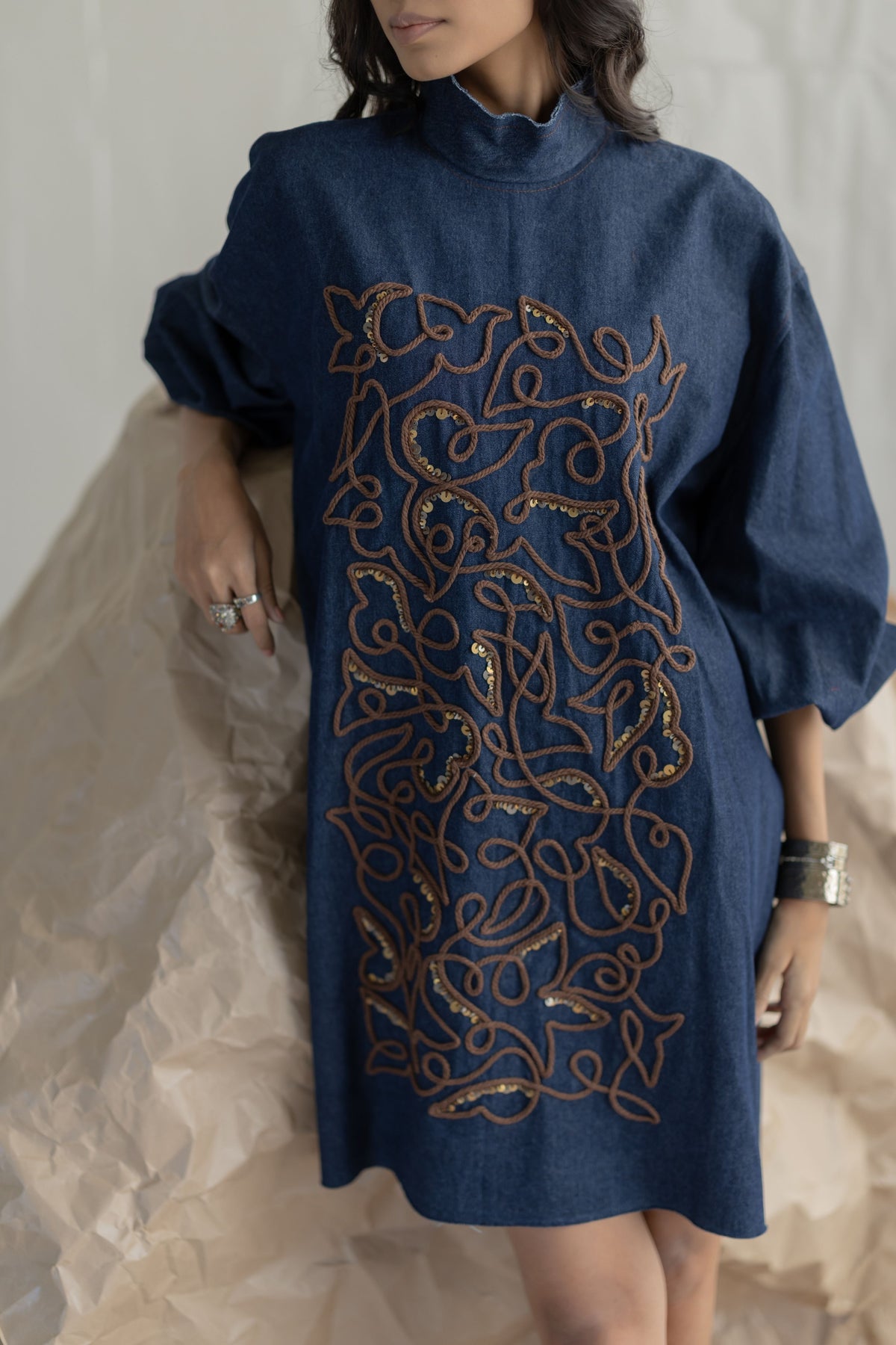Dark Blue Box Dress