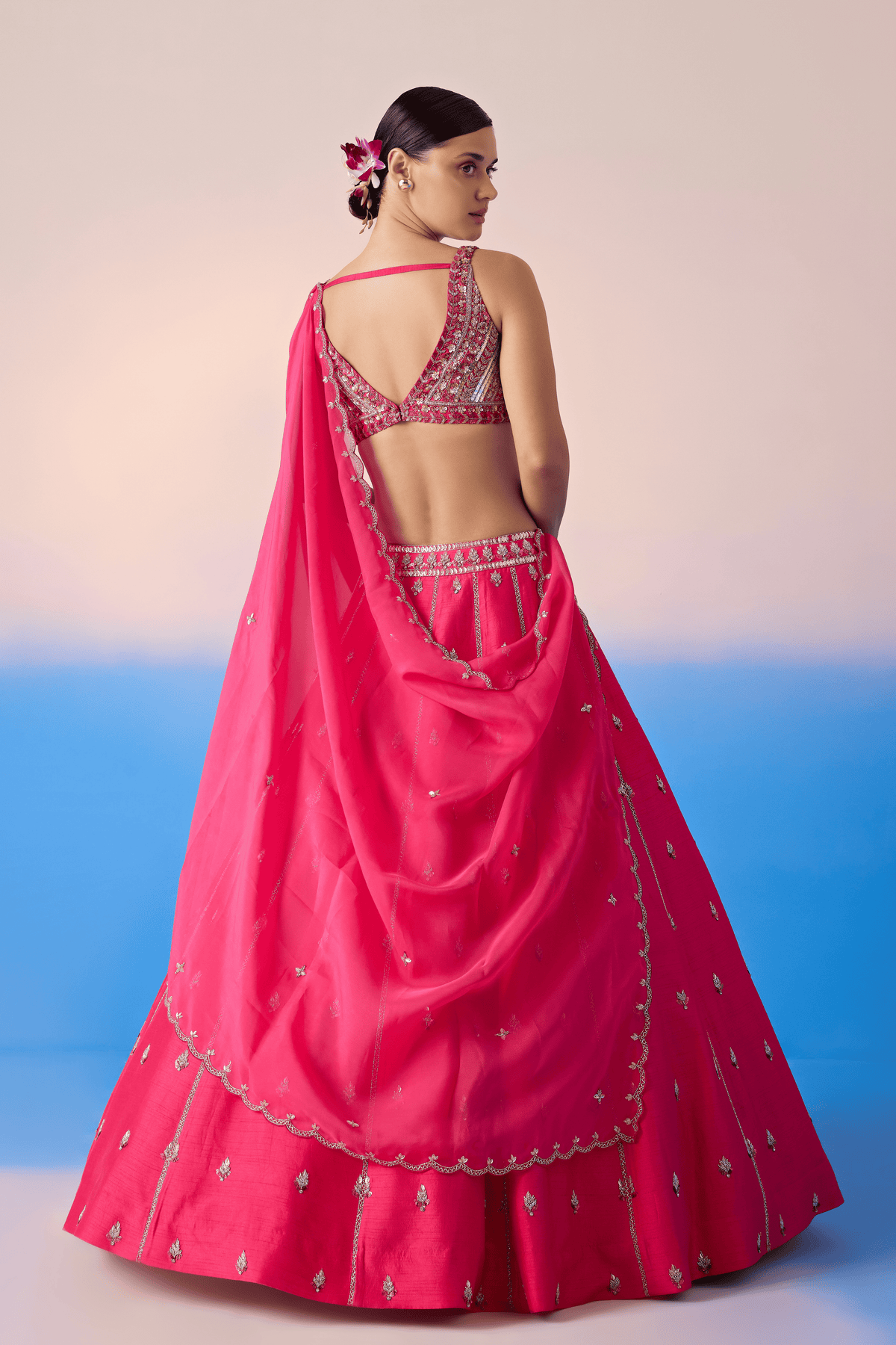 Hot Pink Lehenga Set
