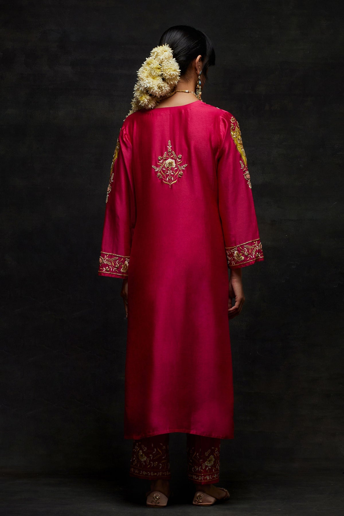 Pink Yoke Kurta Set