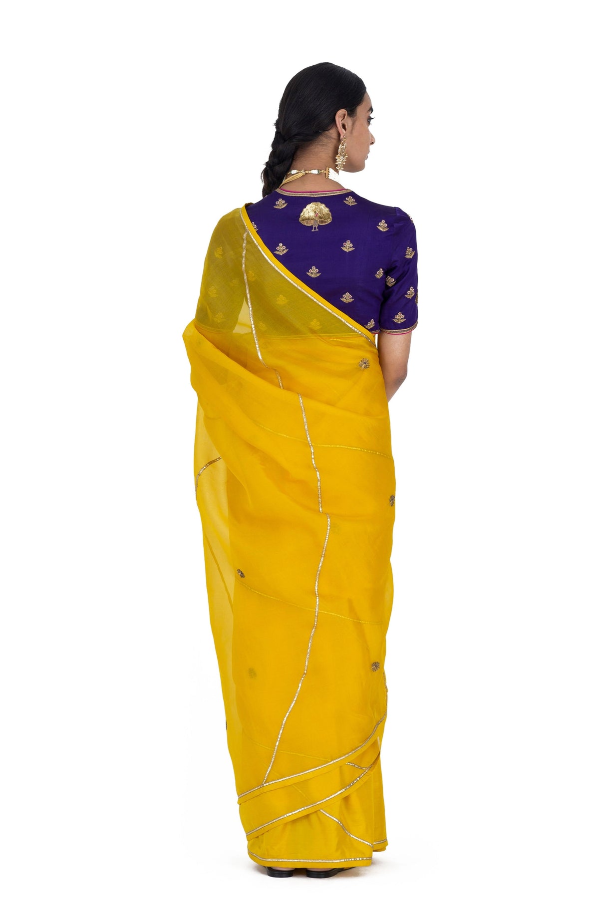 Bhayli Yellow Saree