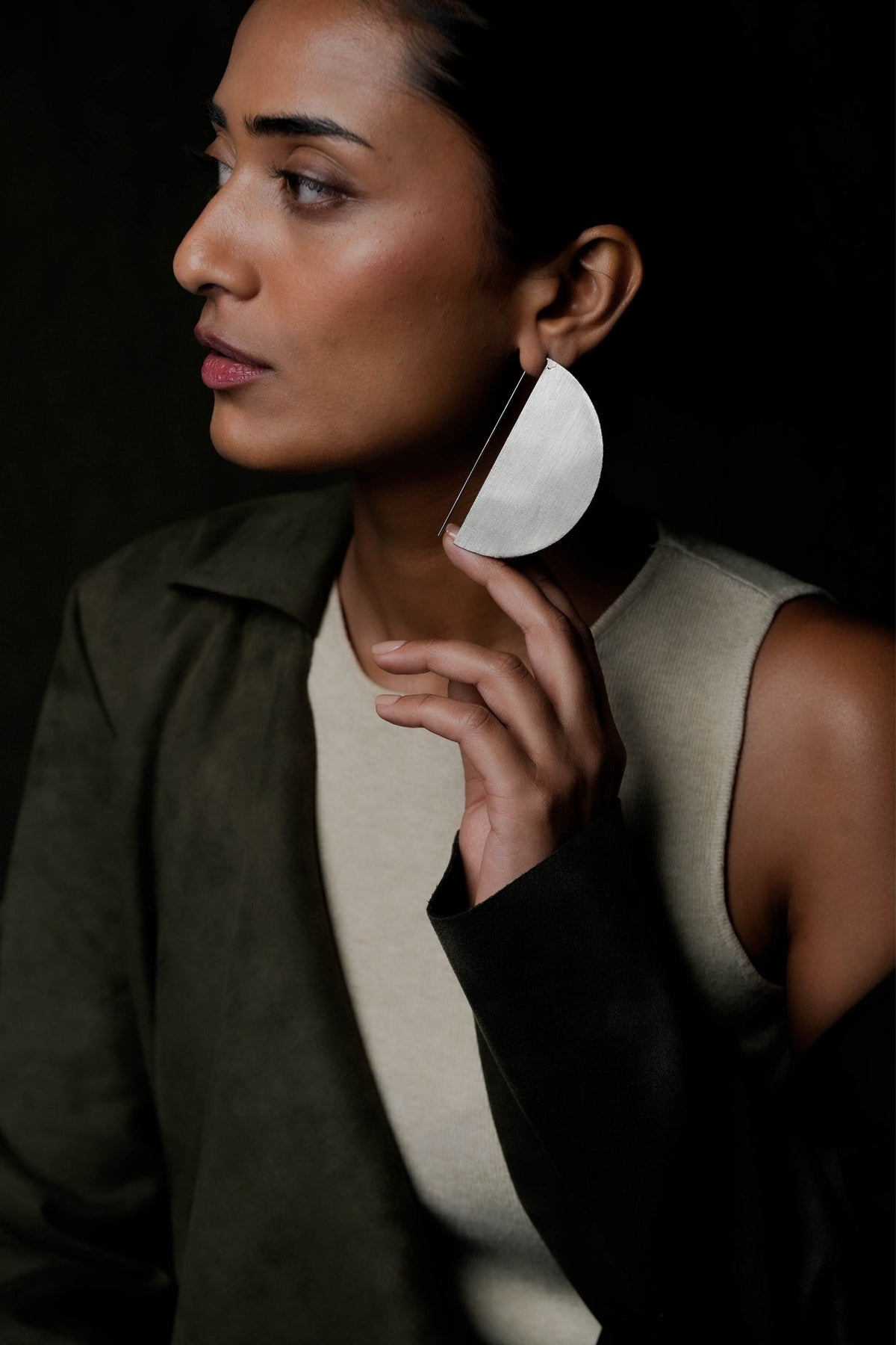The Other Half Silver Earrings