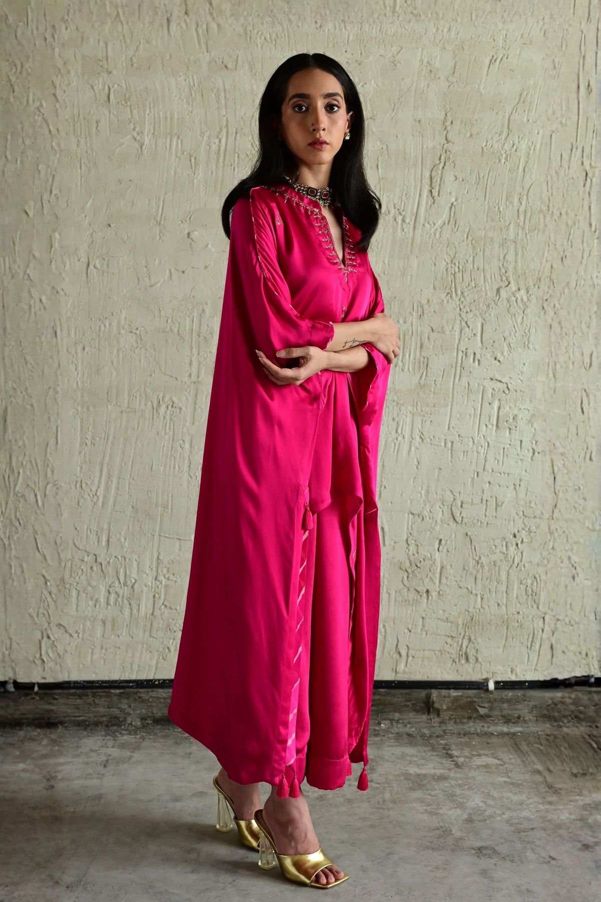 Hot Pink Shazia Pant Set