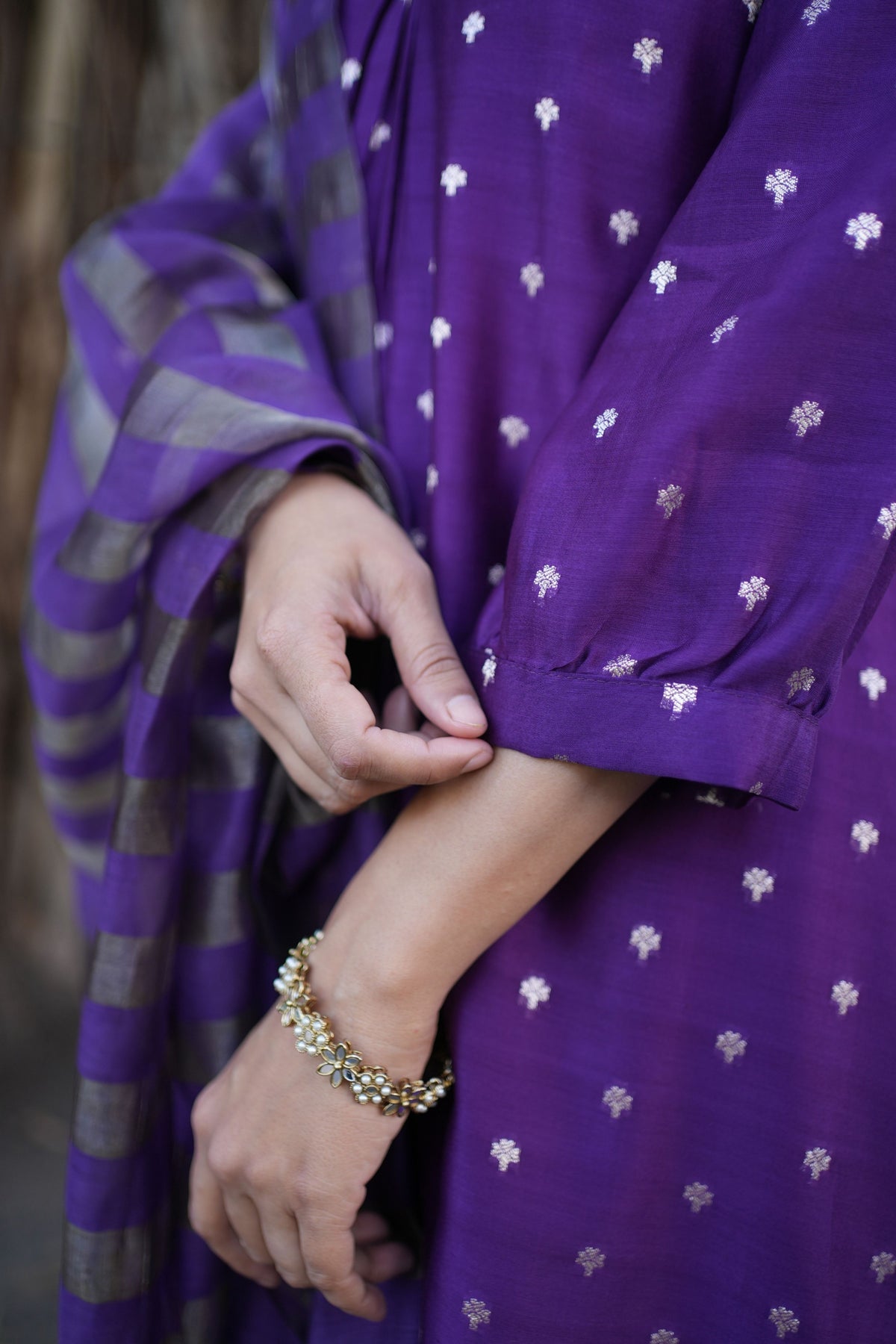 Devika Purple Elegance Kurta Set