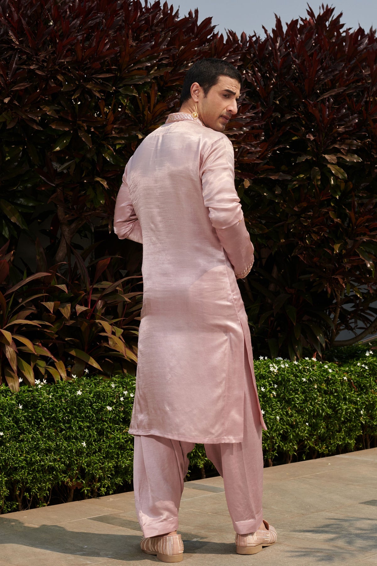 Icy Pink Mens Kurta Set