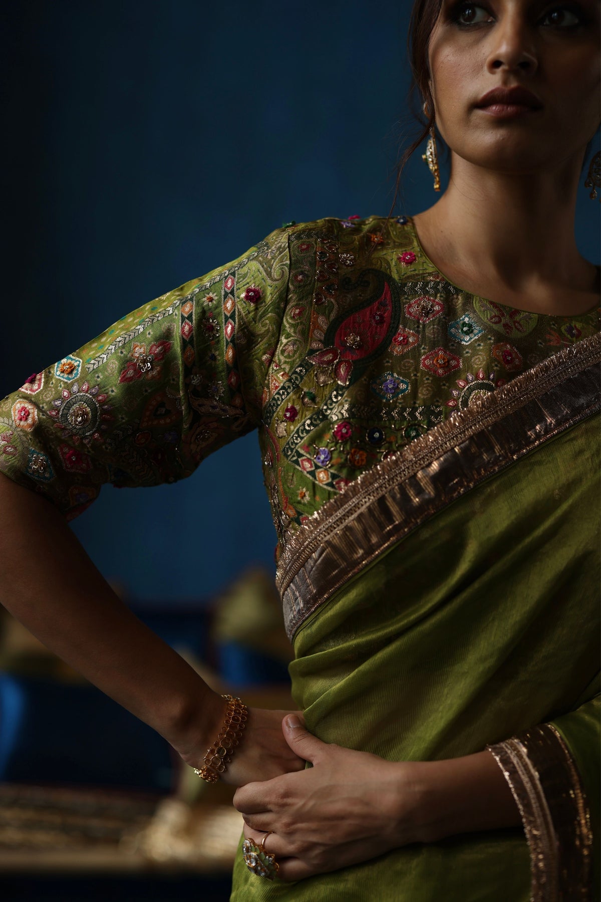 Pista Green Sharbat Saree