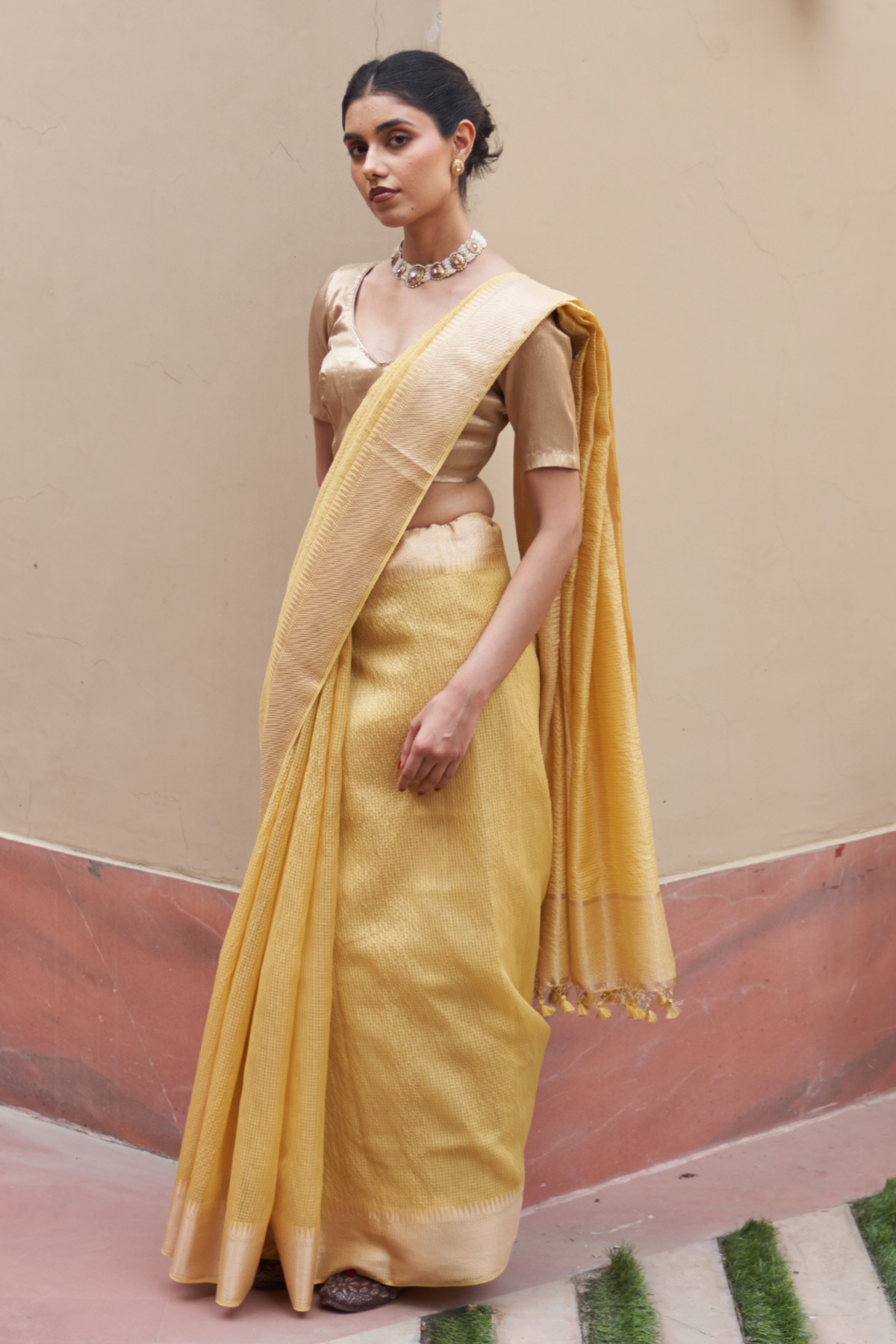 Shobha Yellow Saree