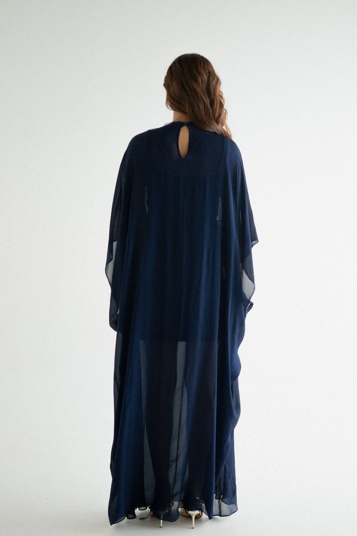 Tie Up Blue Kaftan