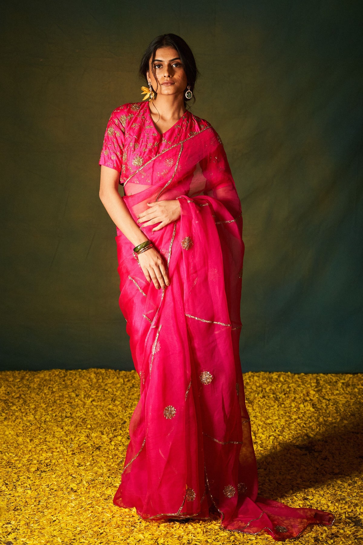 Lekha Organza Saree Set