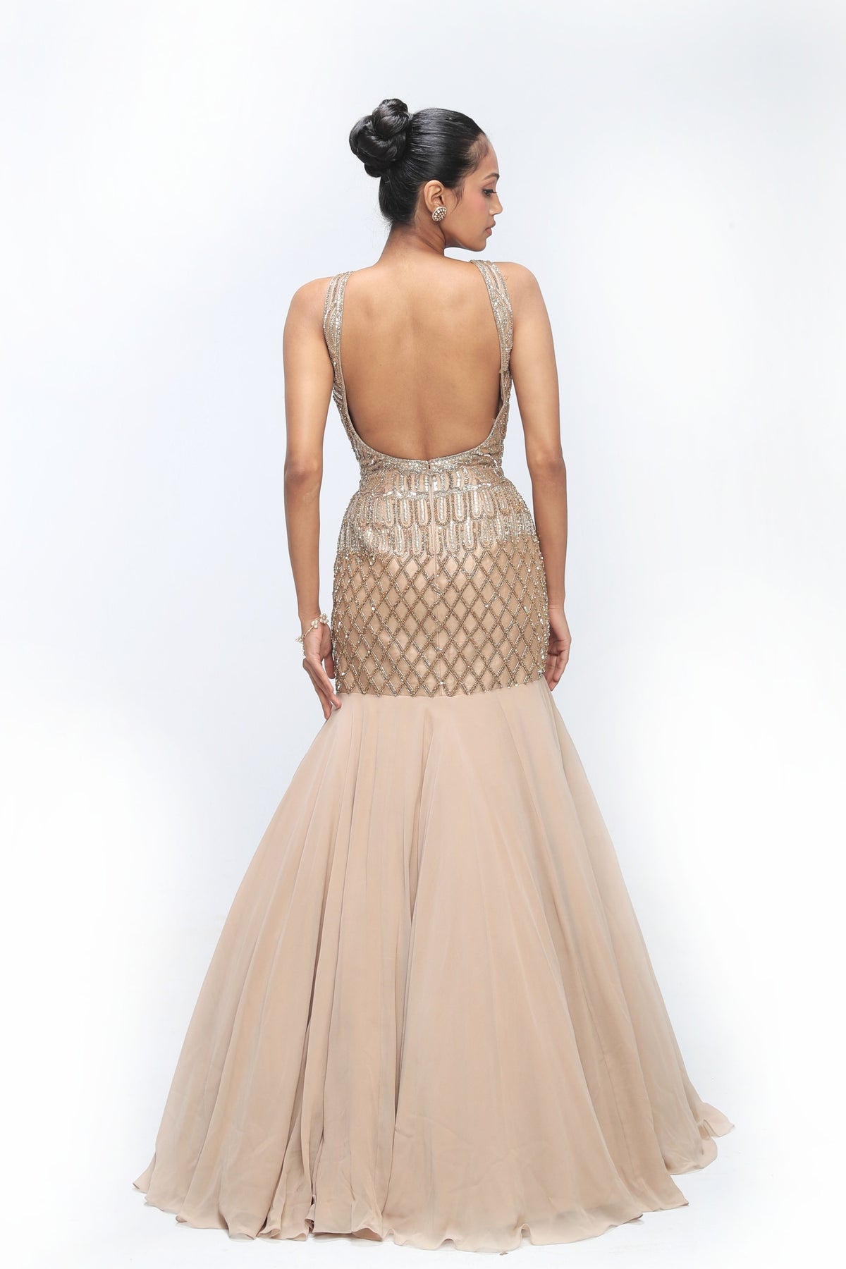 Golden Mirage Mermaid Gown