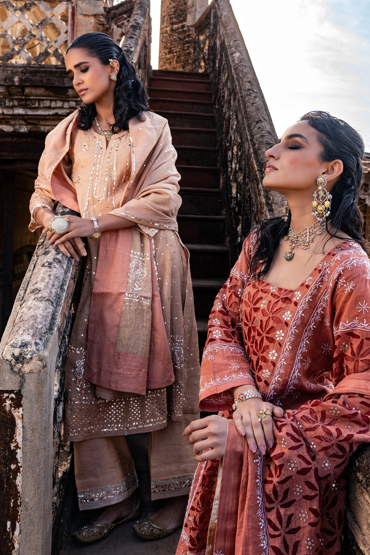 Nude Blush Kalidar Set