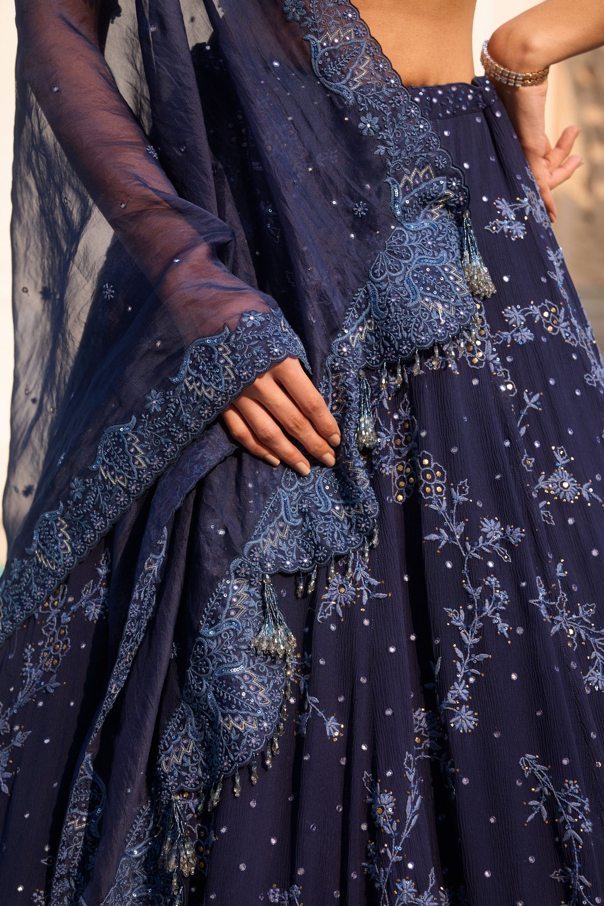 Auria Chikankari Lehenga Set
