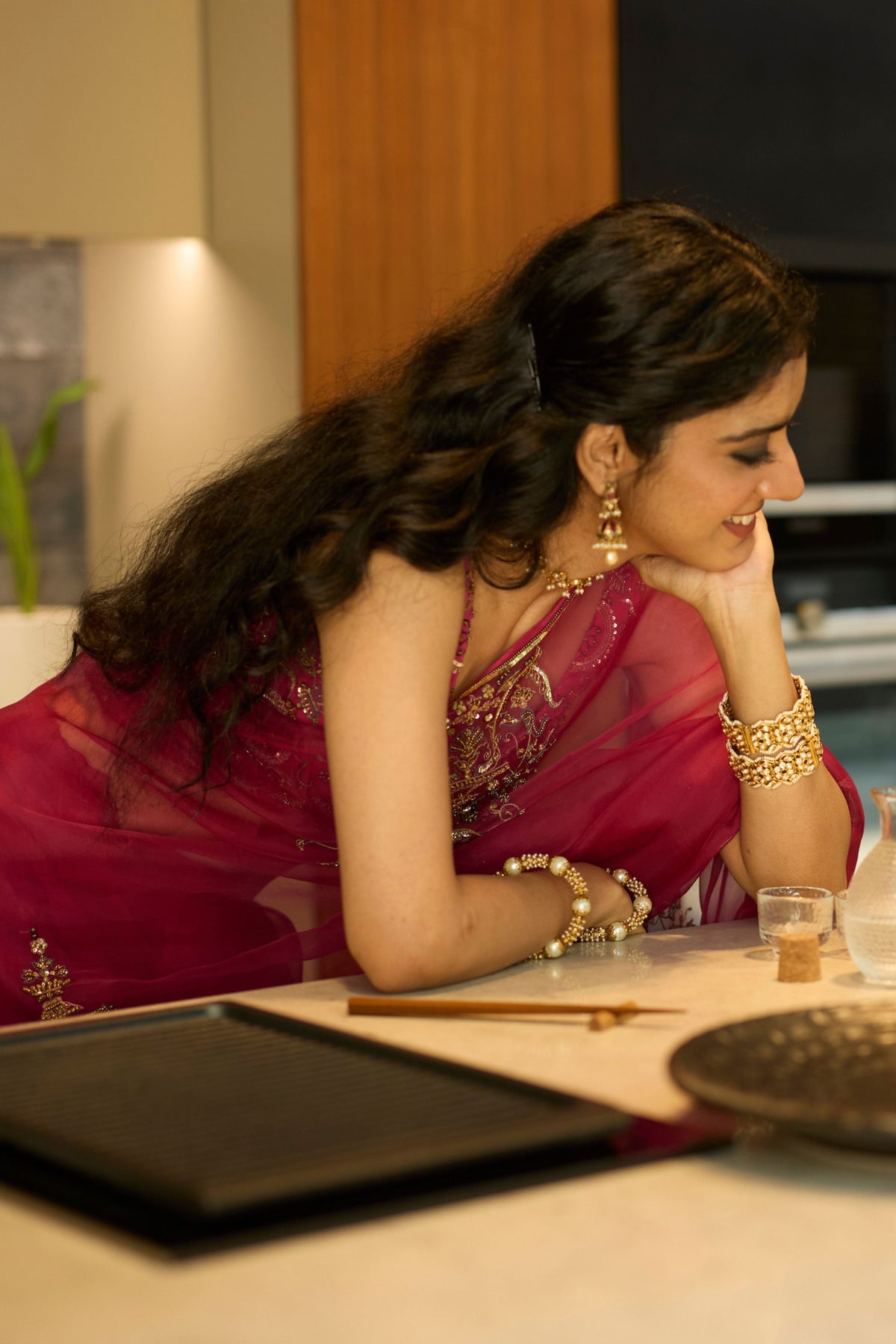 Pink Anugraha Saree