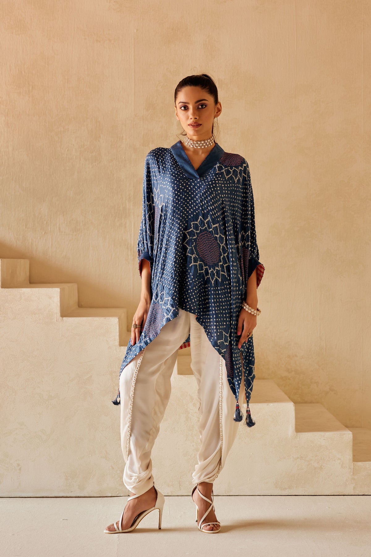 Kaftan Top in Blue