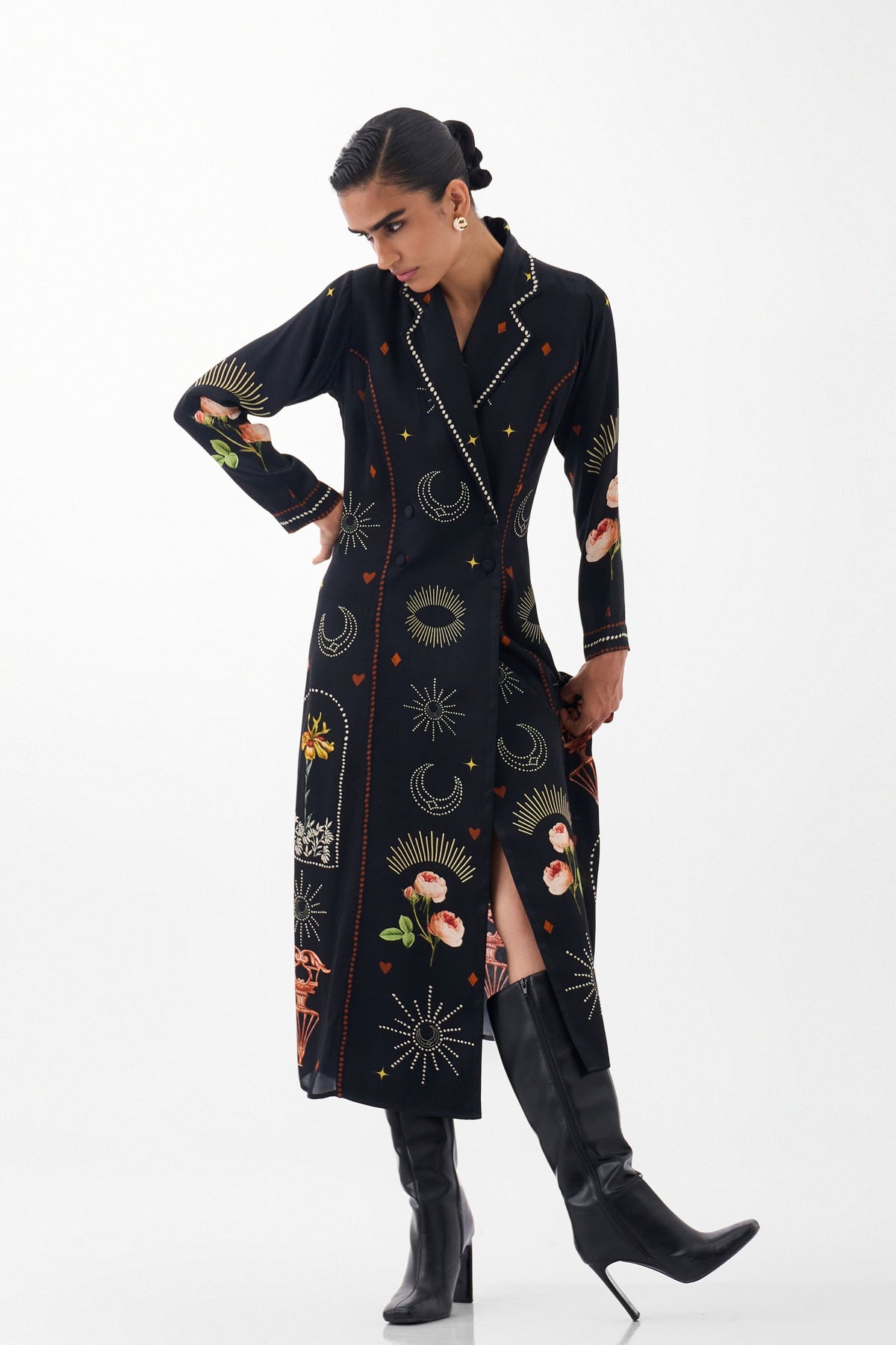 Willow Maxi Postcards Petals Blazer Dress