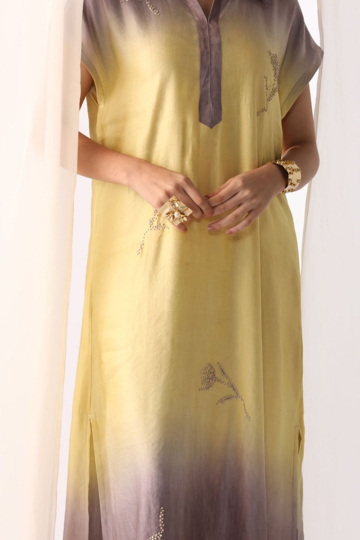 Lemon Ombrey Dress