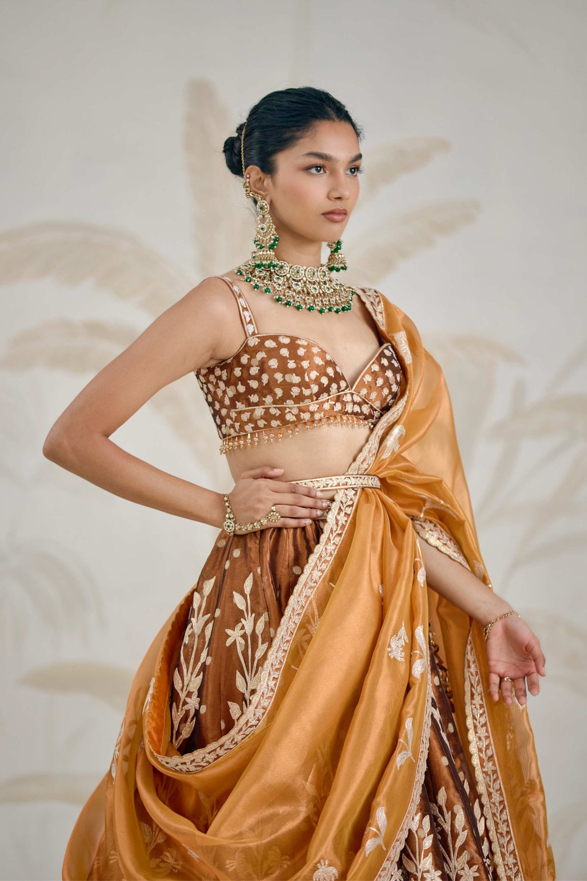Coffee Brown Lehenga Set