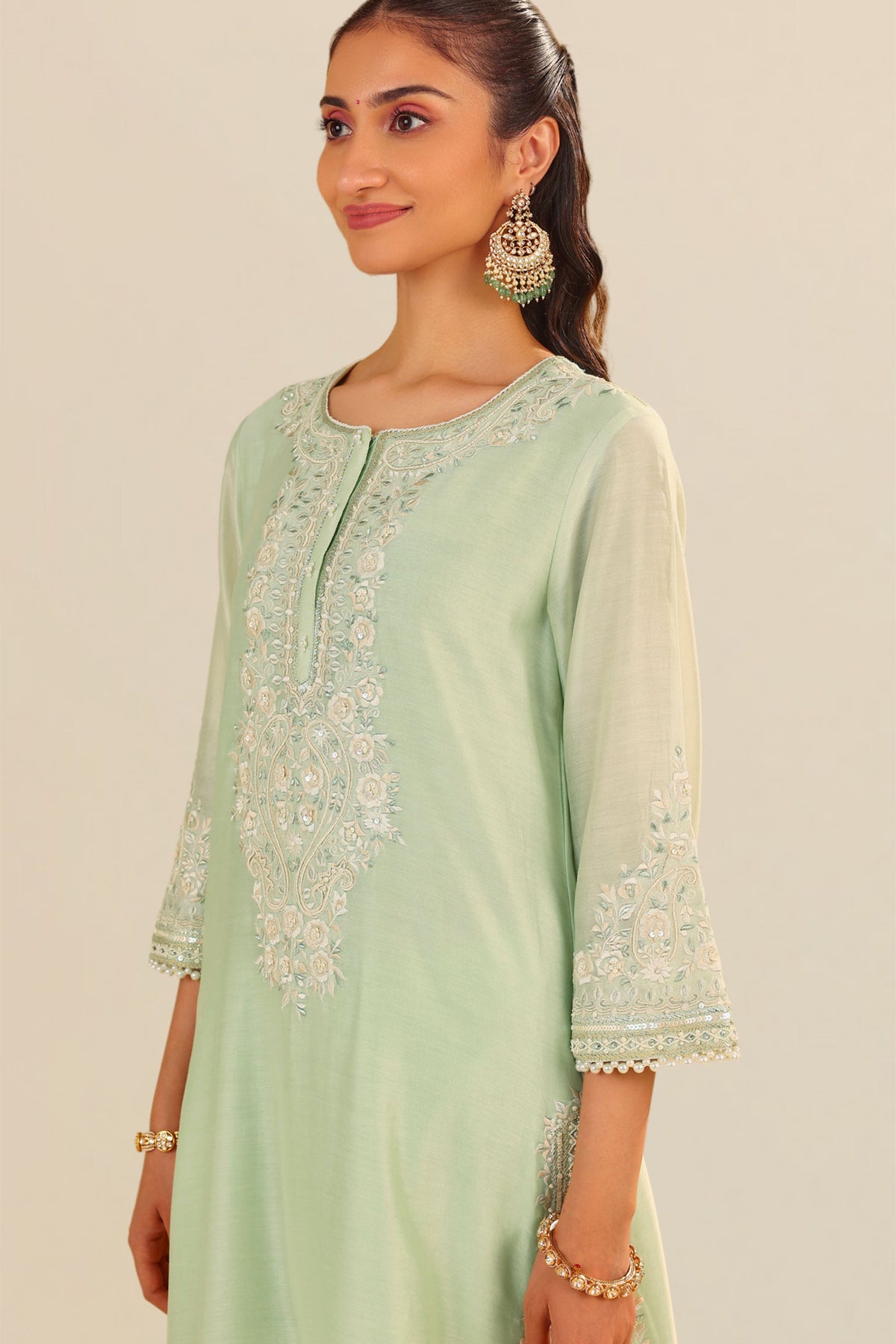 Sereen Mint Green Kurta Set