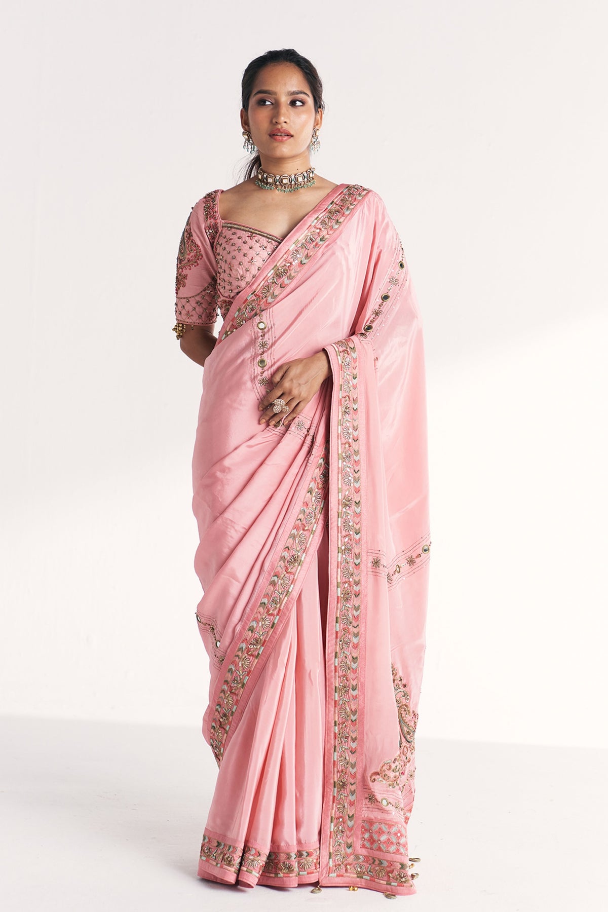 Navya Light Pink Saree