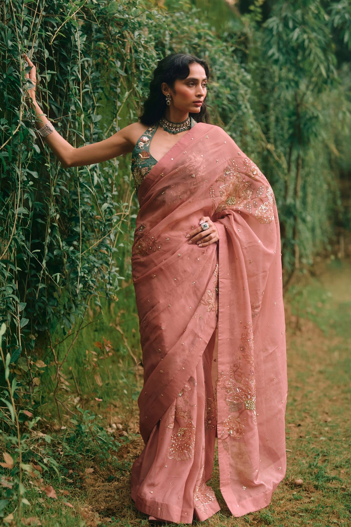 Rosy Saree Set