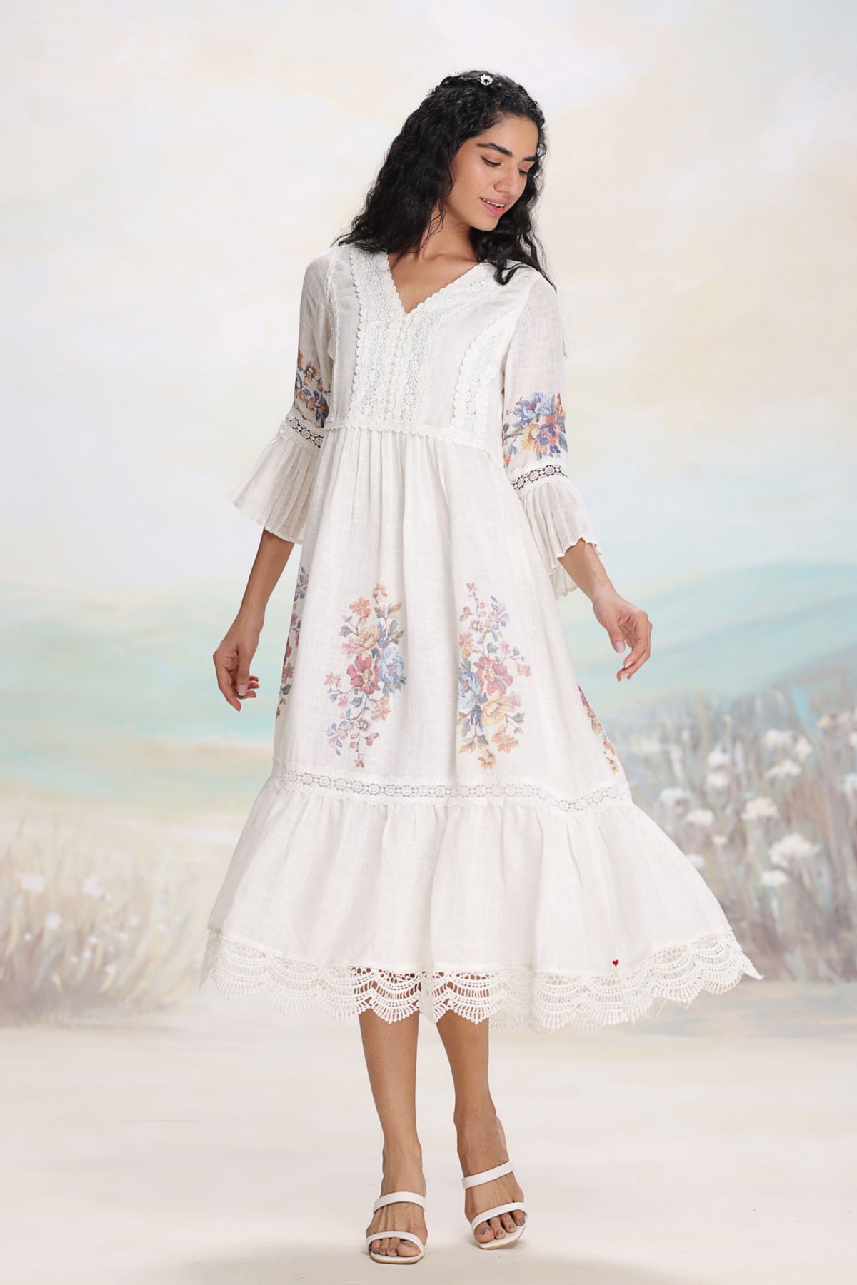 Vintage Rosa Messenger Swan Dress