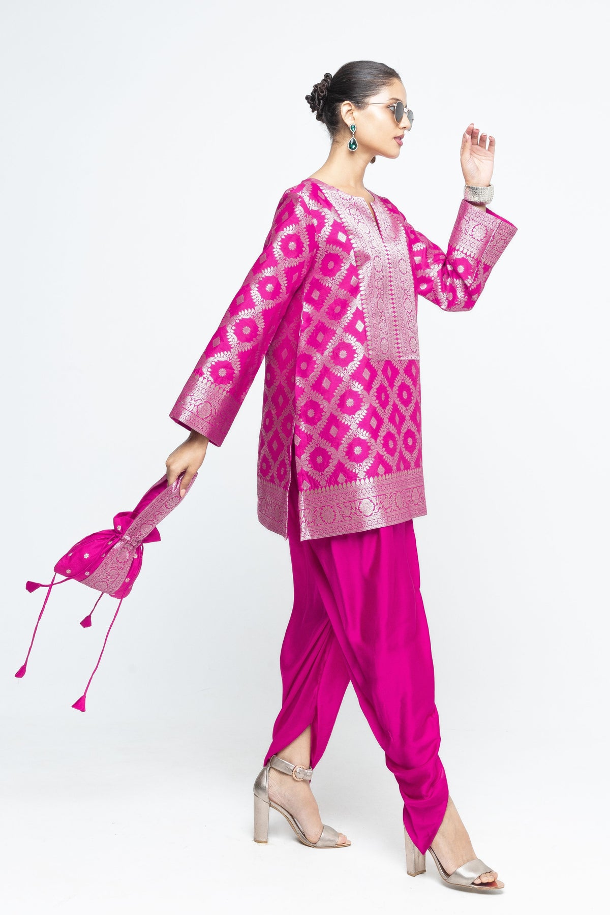 Heer Pink Tunic Set