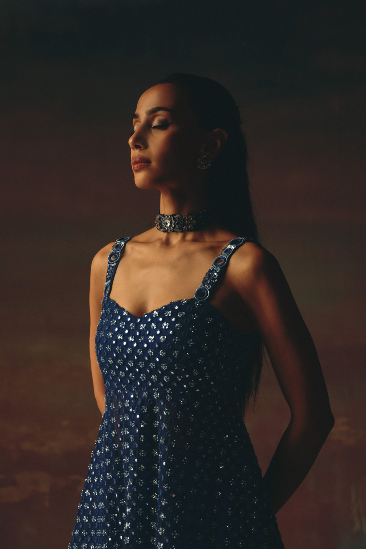 Blue Peplum top