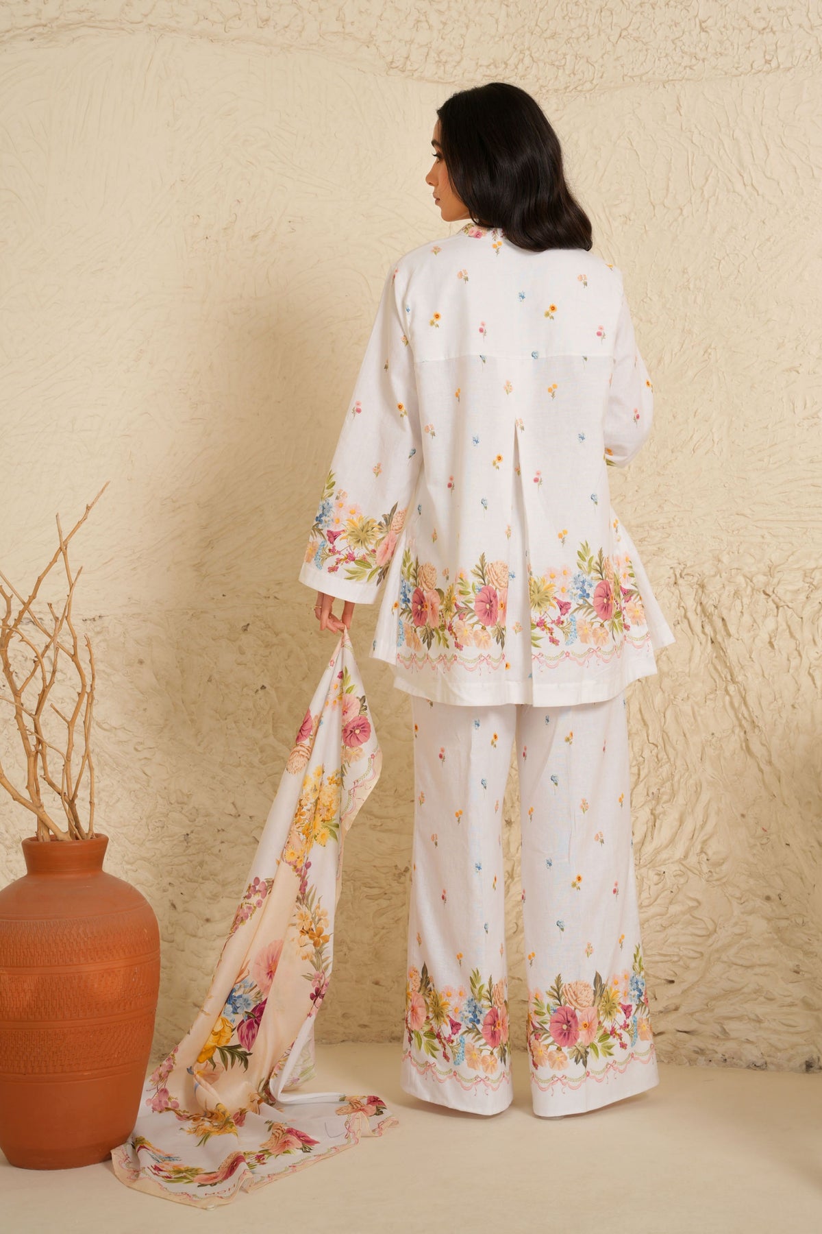 White Floral Co-ord Set
