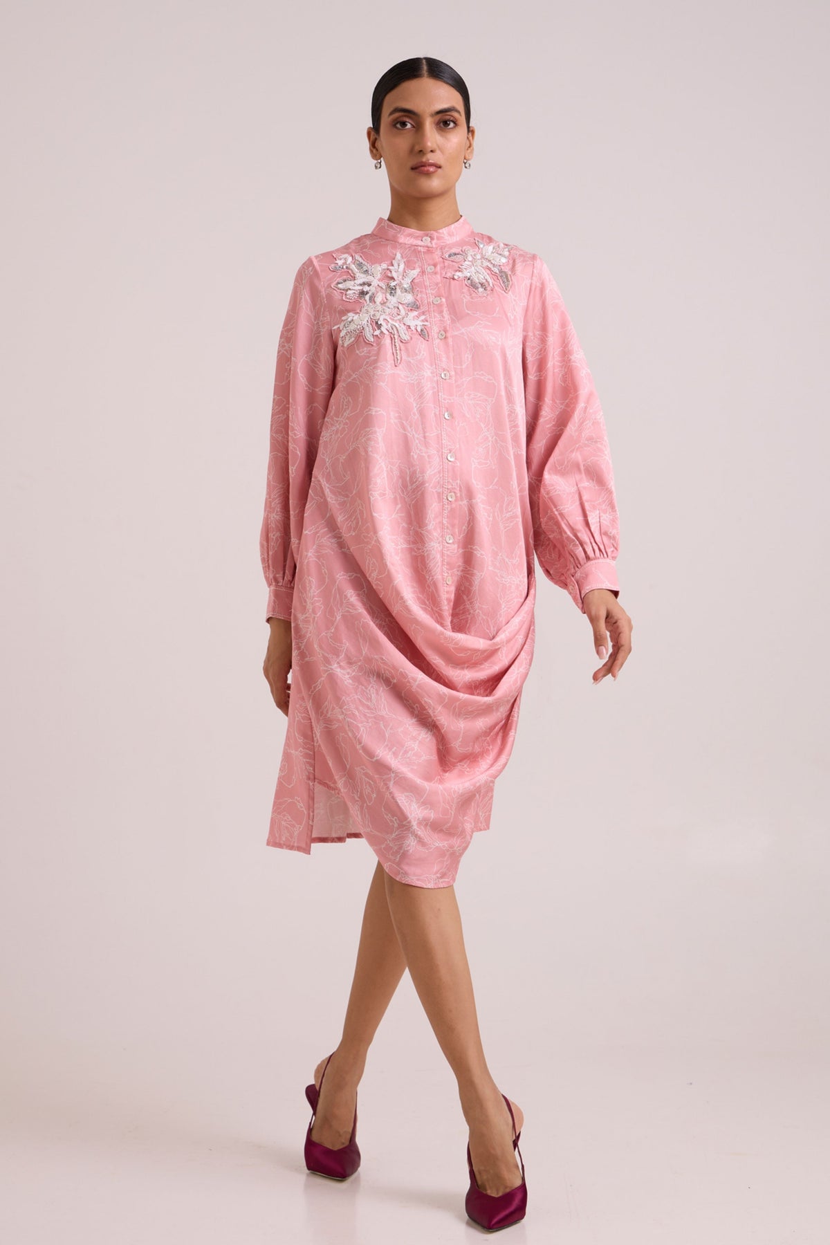 Leya Rose Water Short Dress