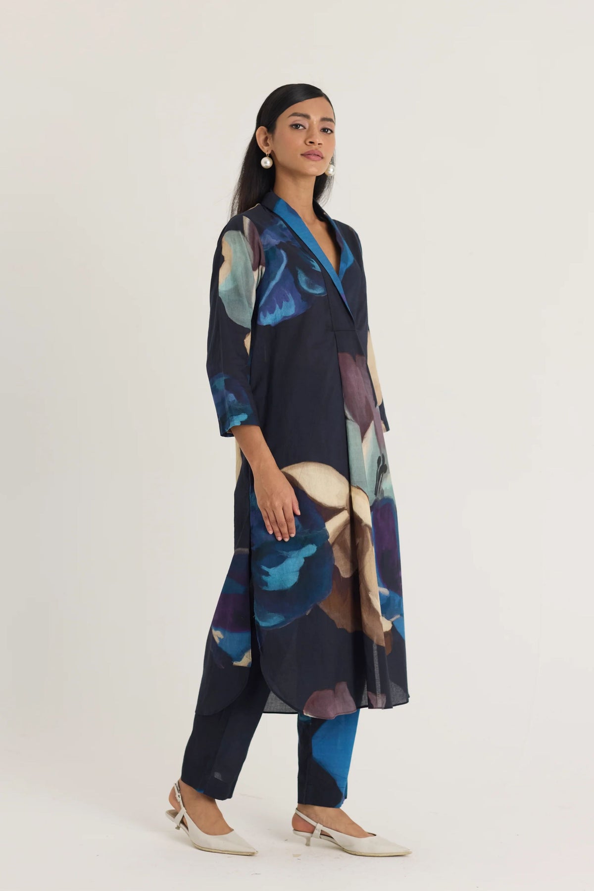 Rocco  Shawl Collar Kurta Set