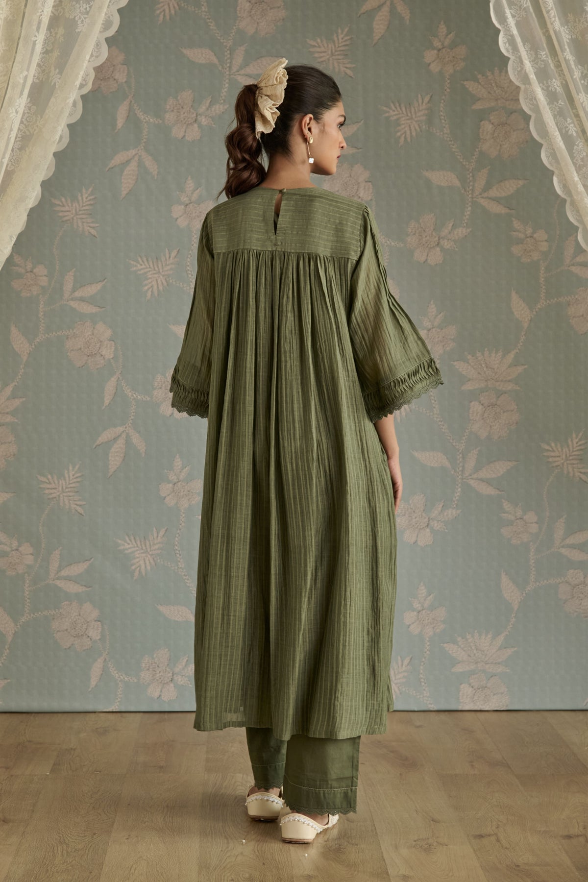Green Rosa Tunic Set