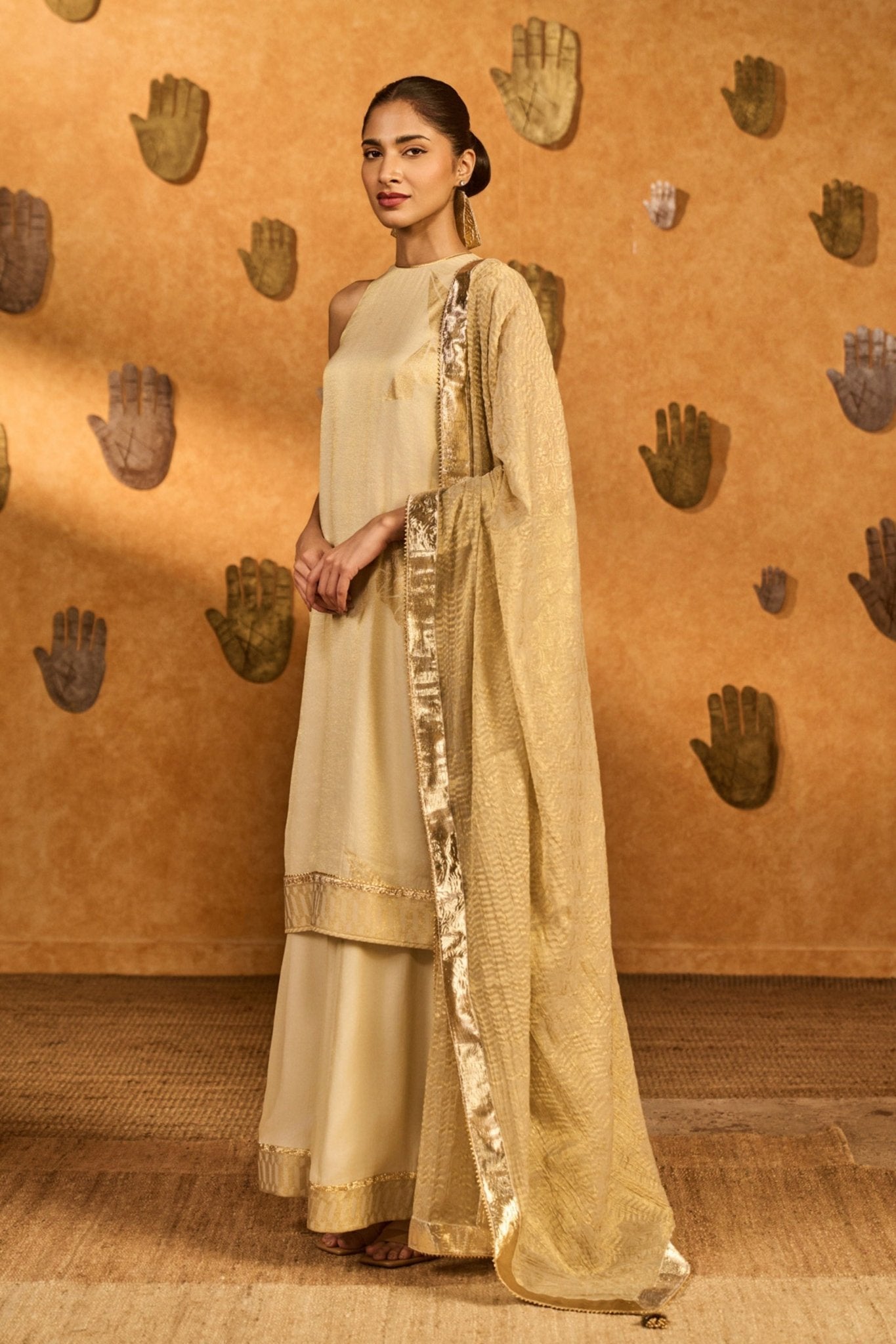 Ivory Breeze Sharara Set - Masaba - Elahe