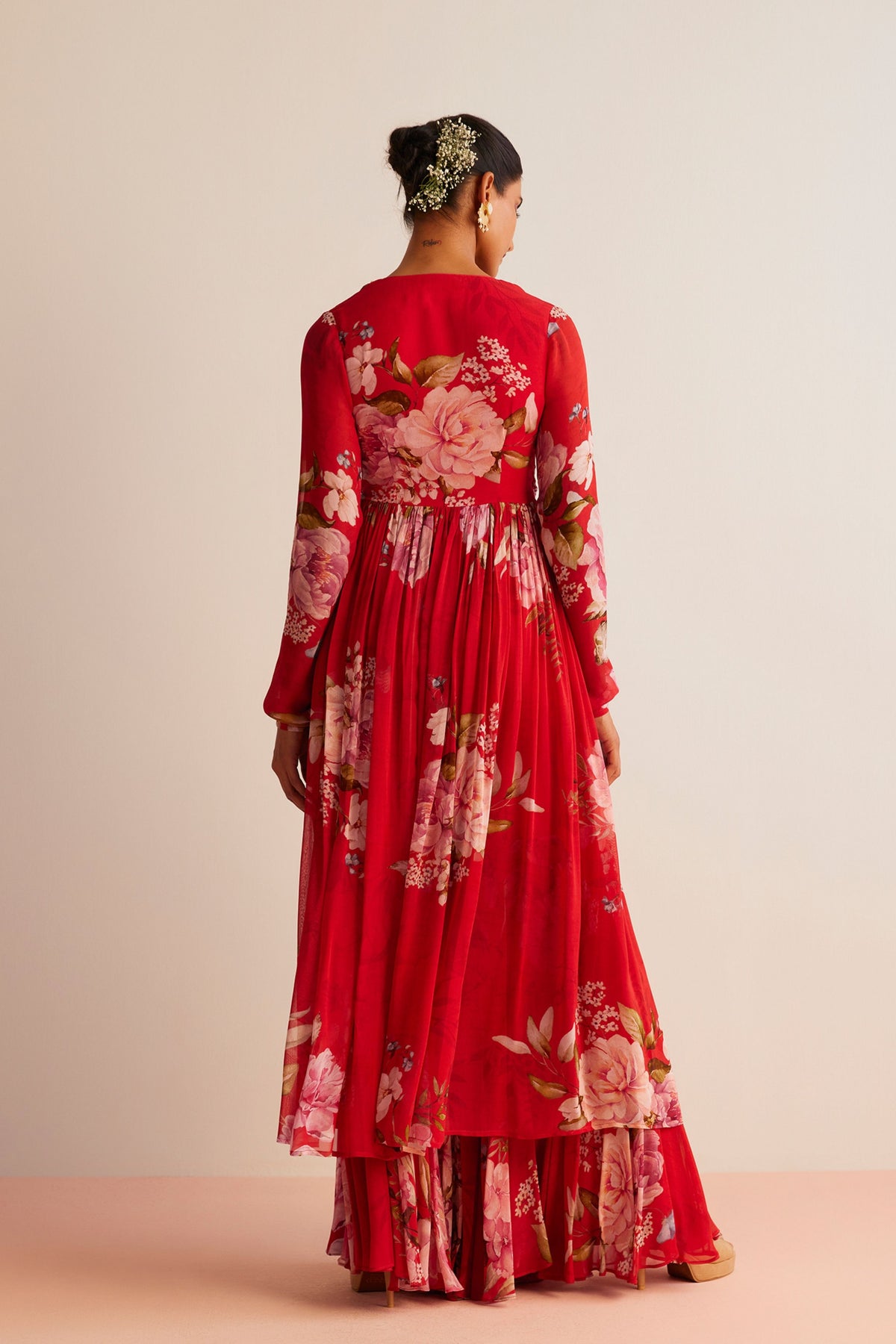 Kamya Red Angrakha Set