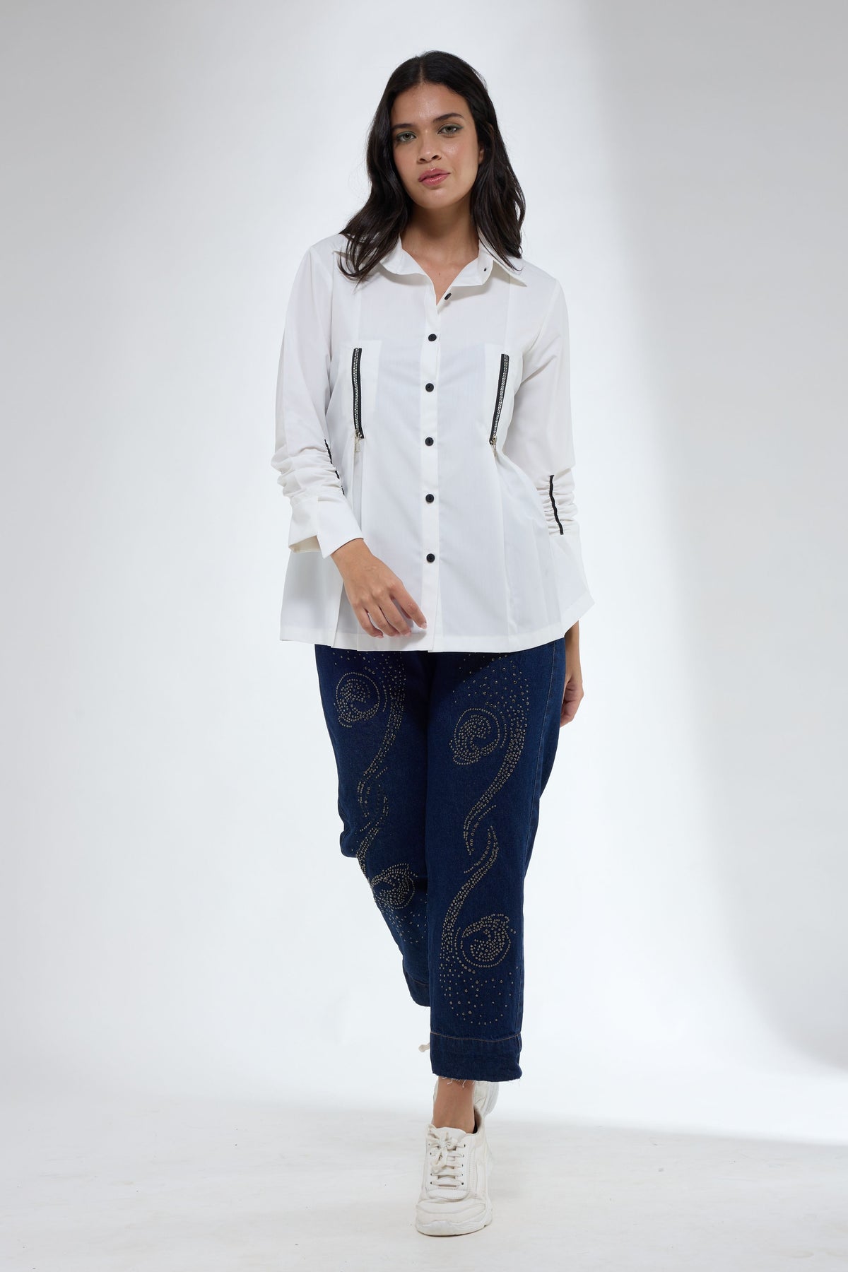 Zip Detailing Shirt