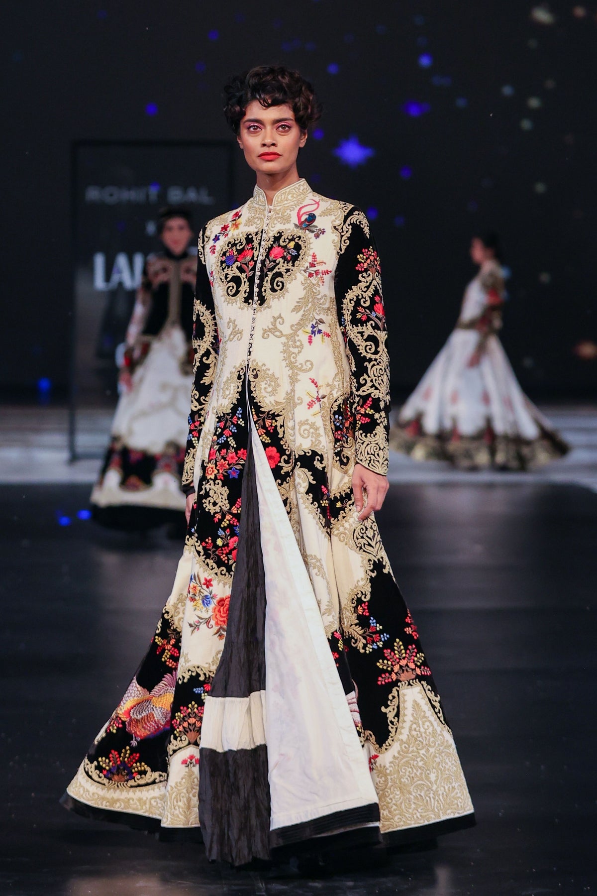 Long Jacket With Resham Embroidery