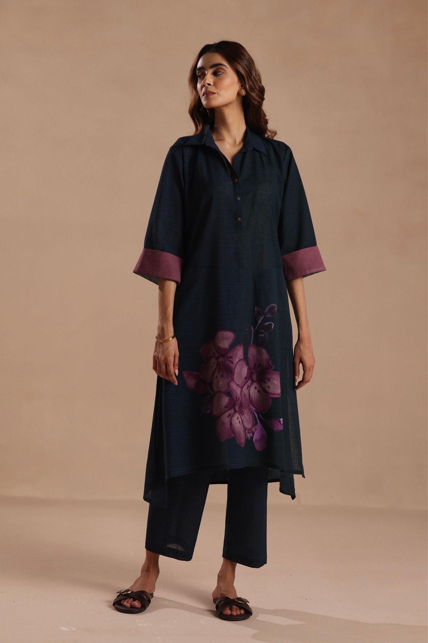 Avery Kurta Set - Roza Pret - Elahe