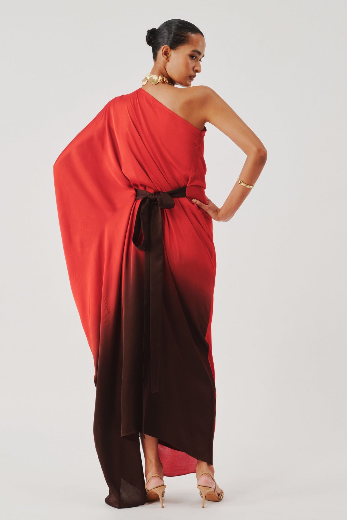 Burning Crimson Kaftan Dress
