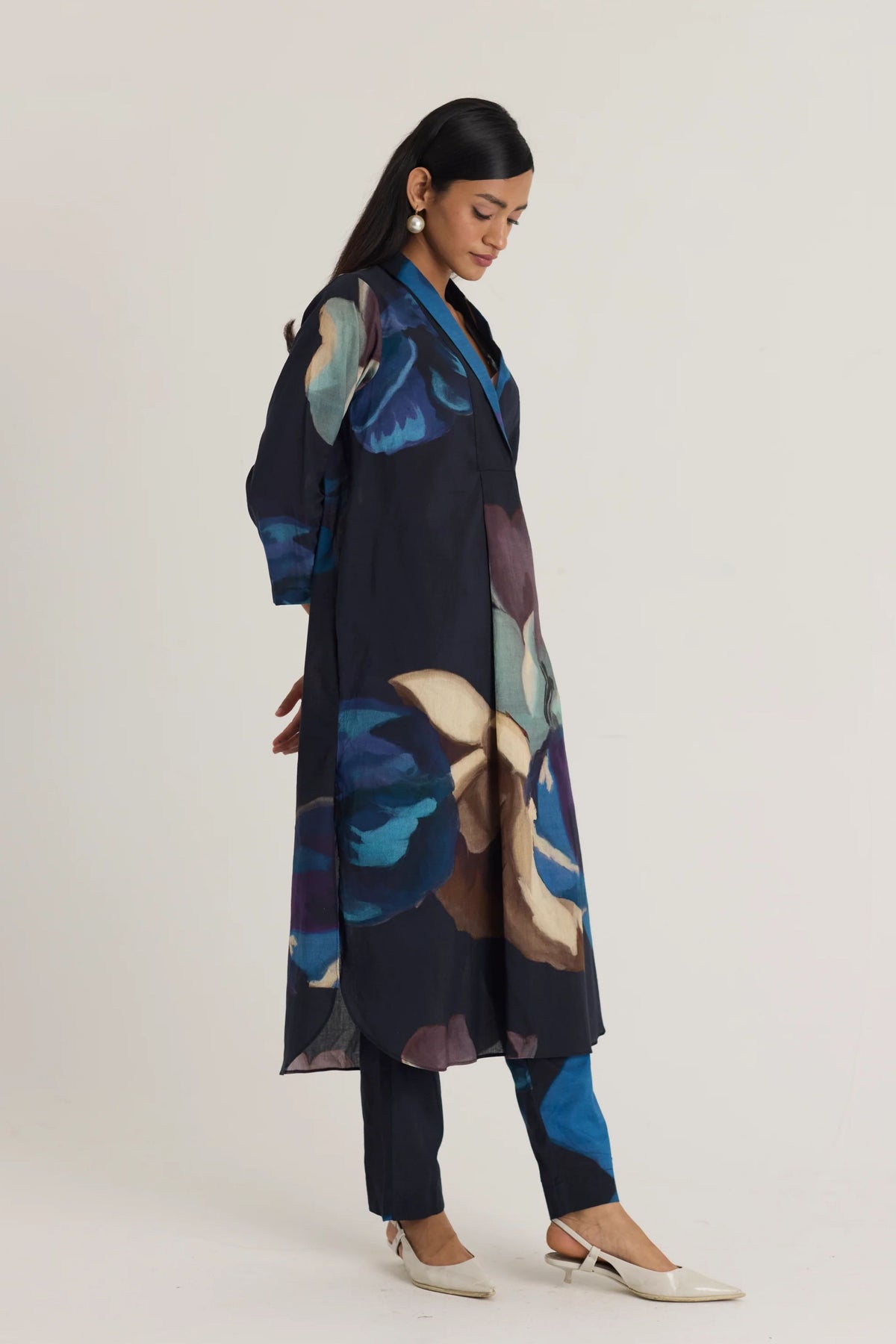 Rocco  Shawl Collar Kurta Set