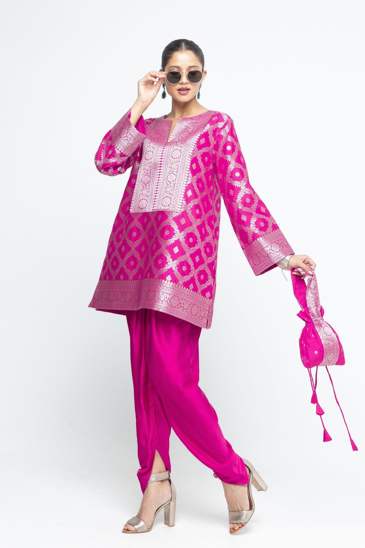 Heer Pink Tunic Set