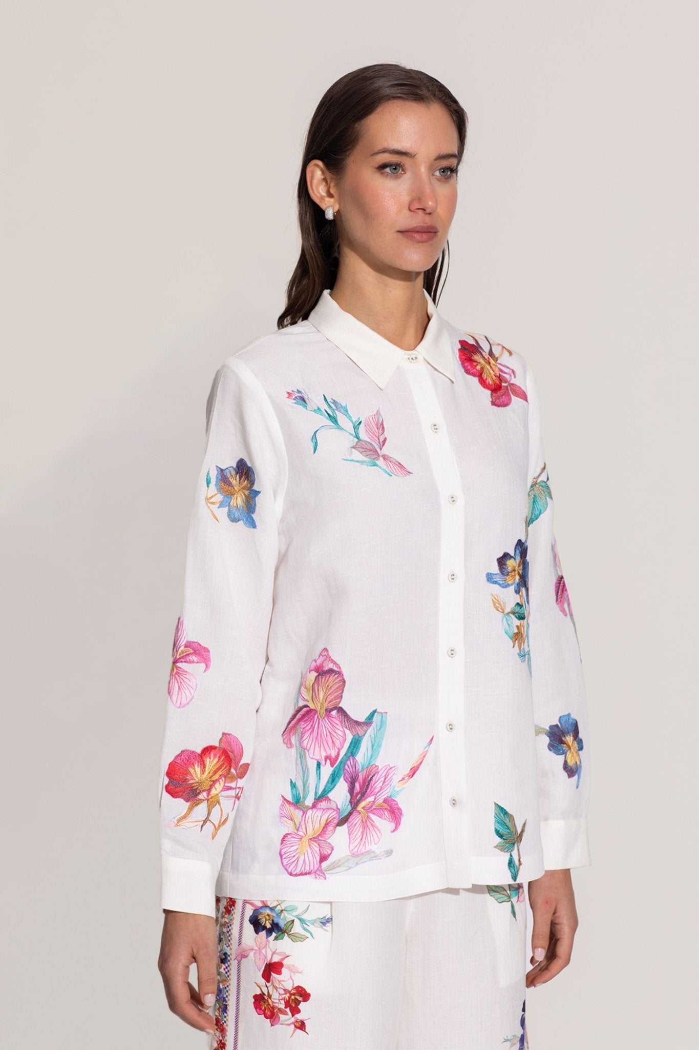 Leah Buttondown Shirt - Ranna Gill - Elahe