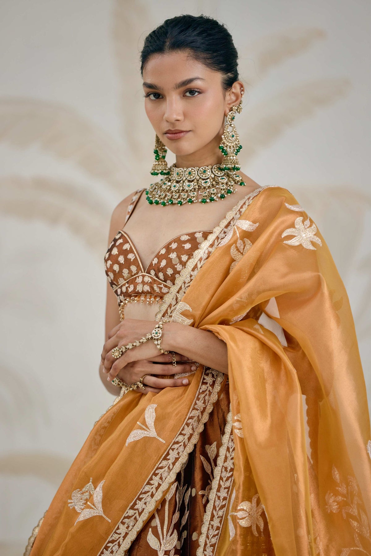 Coffee Brown Lehenga Set