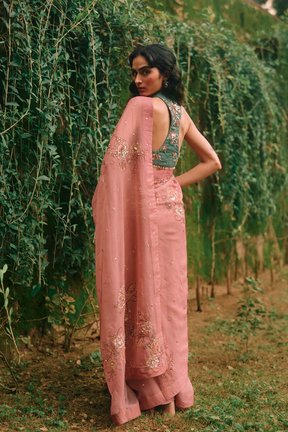 Rosy Saree Set