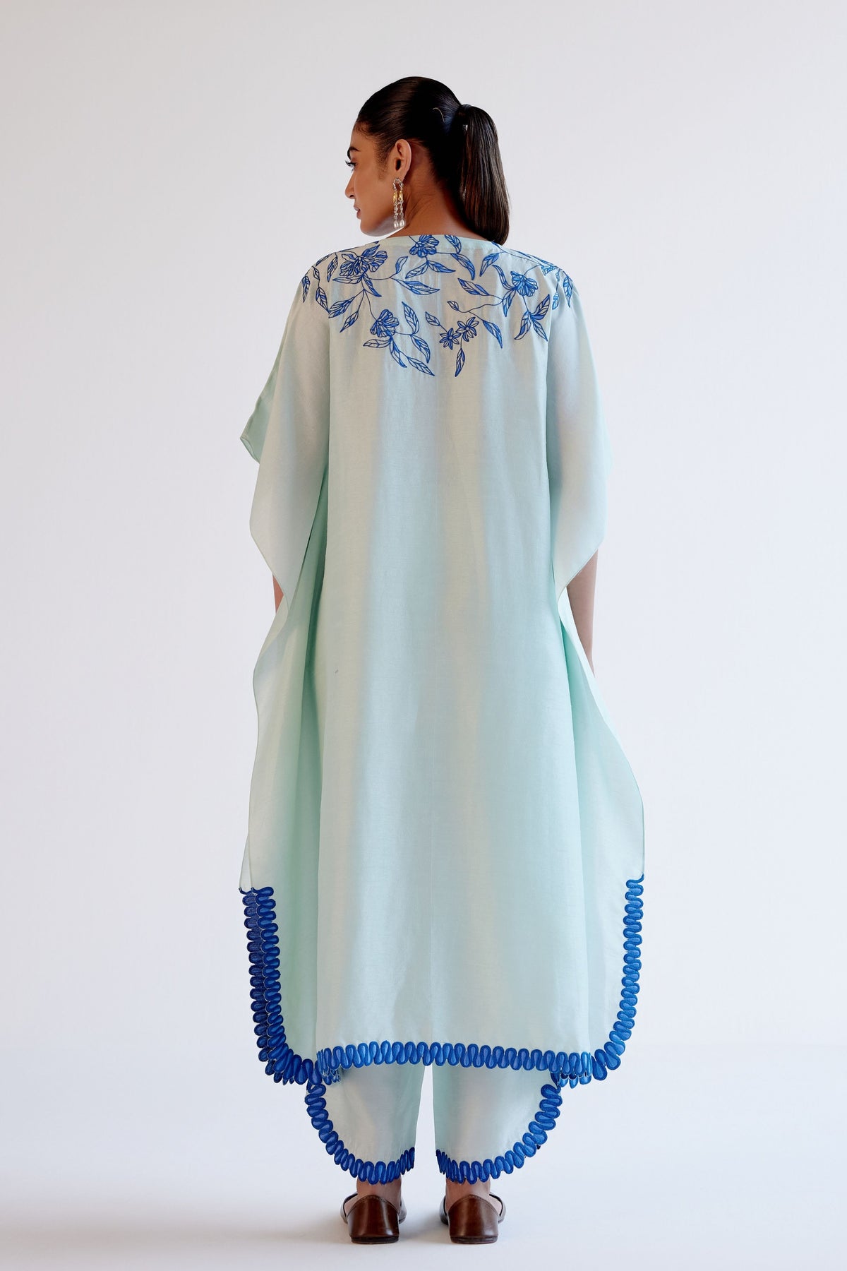 Resham Embroidery Kaftan Set