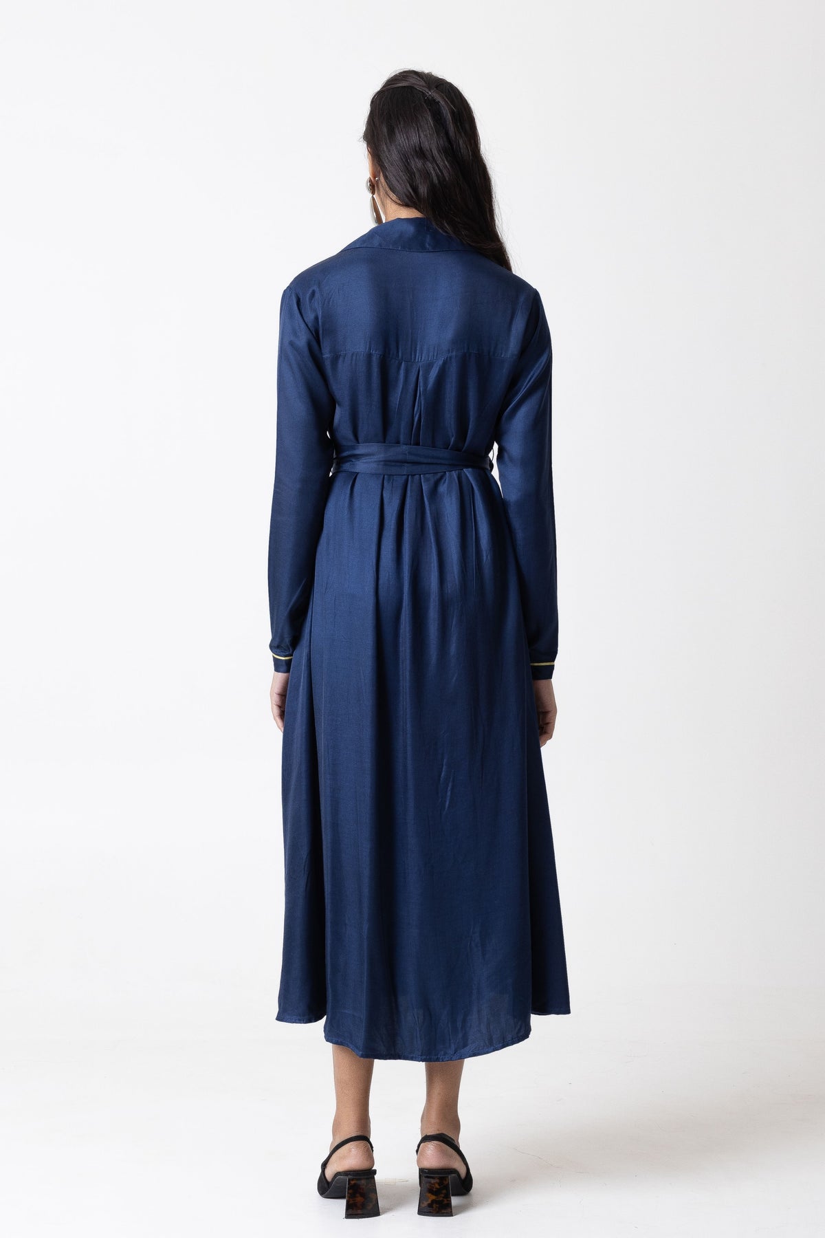 Classic Blue Shirt Dress