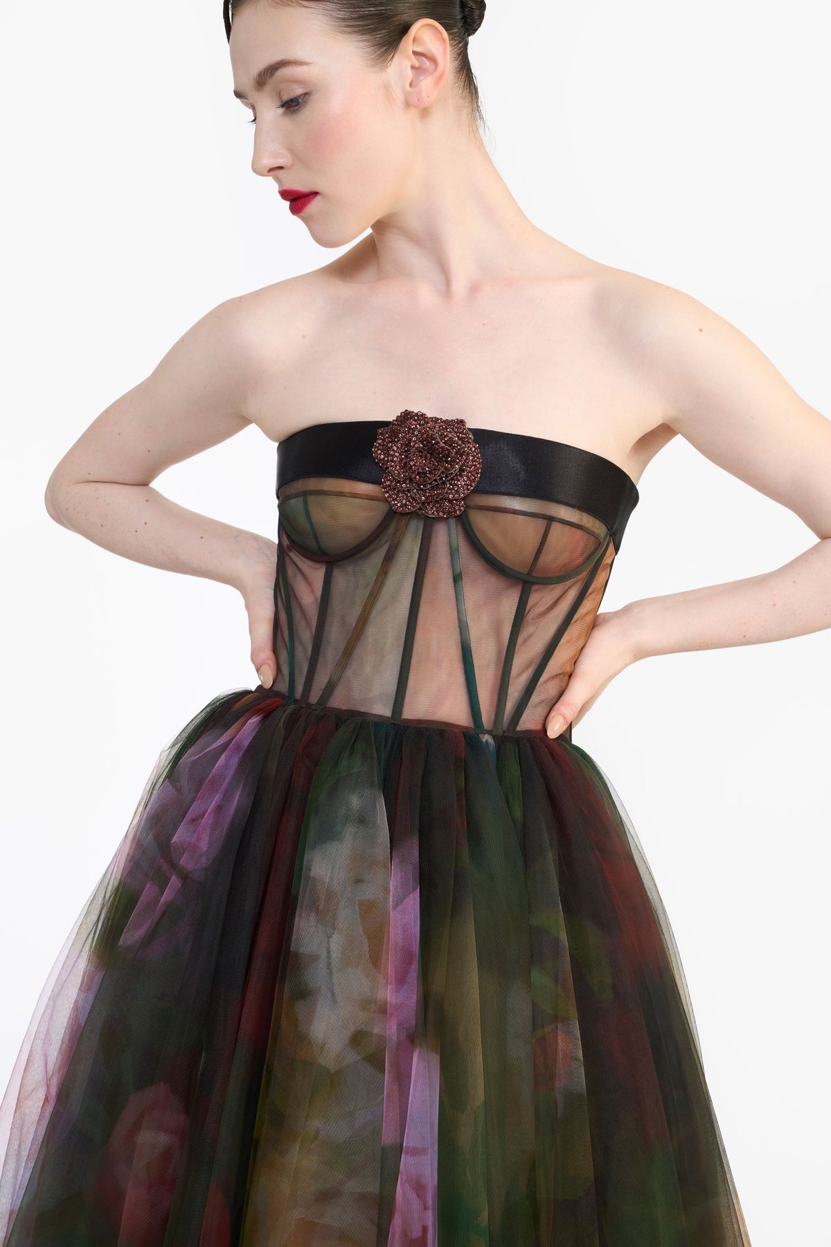 Corseted Tulle Midi