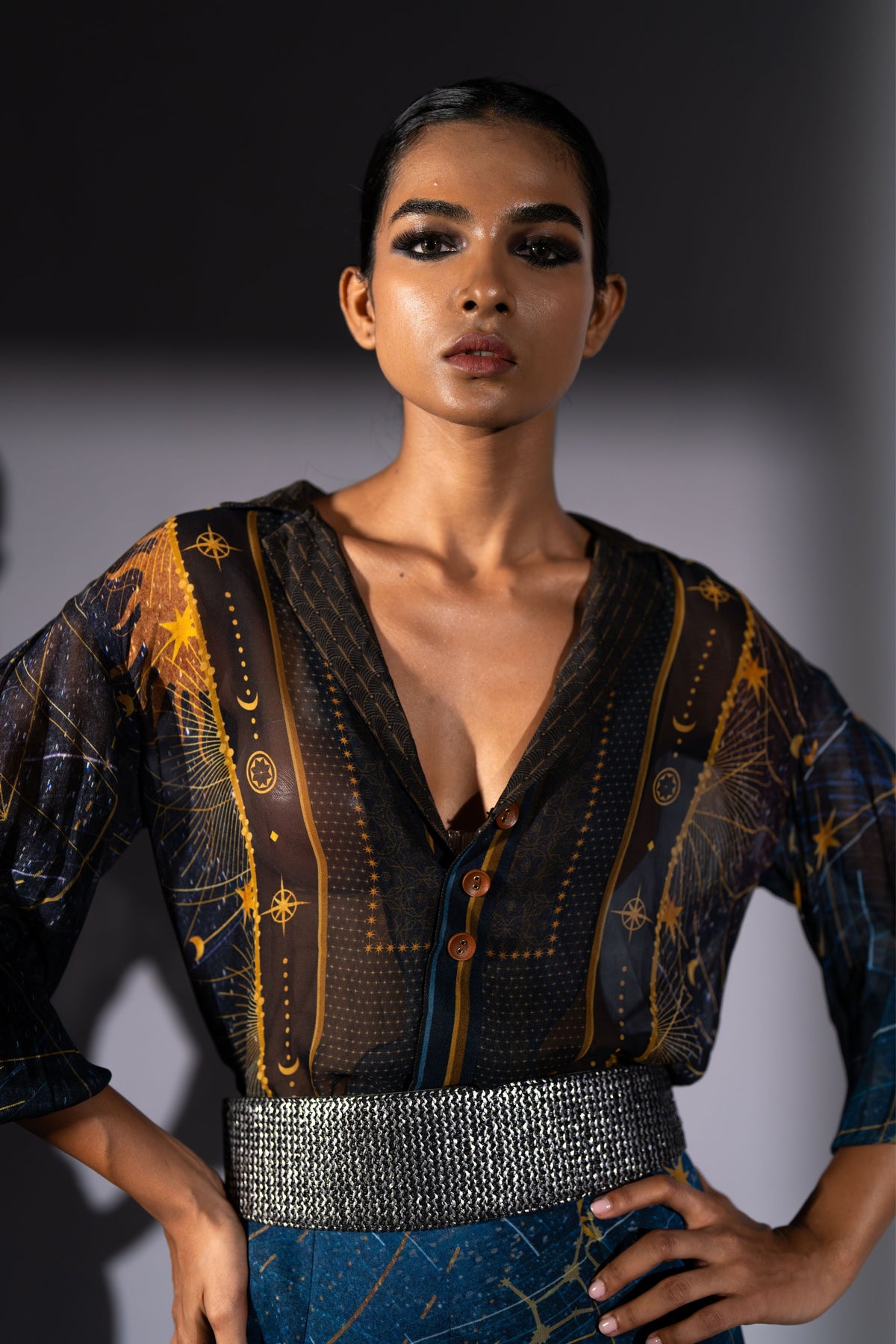 Blue Galaxy Blouse